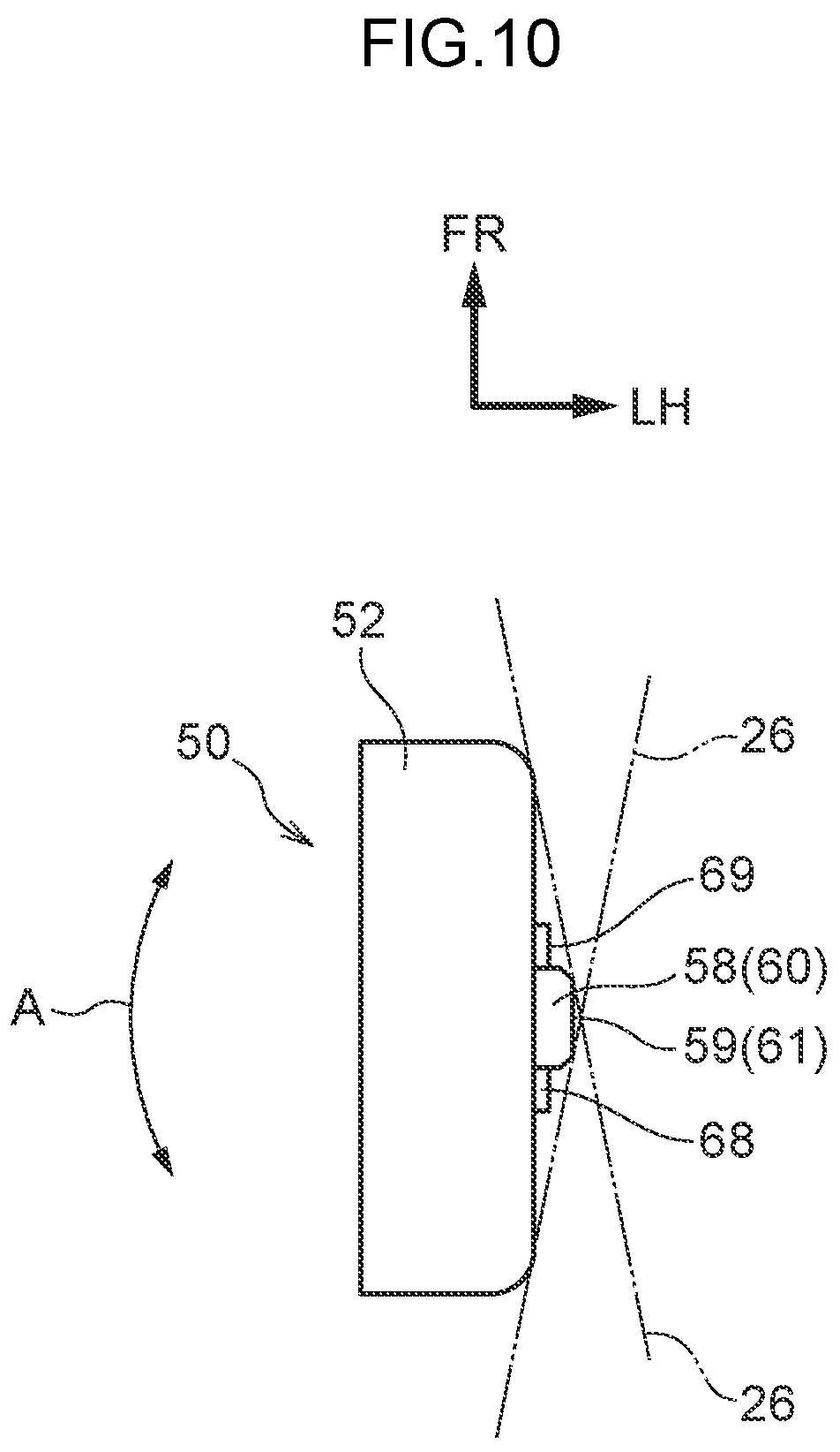 Patent US12103597 Figure 10 – Vehicle-mounted component attachment structure and vehicle-mounted component attachment method