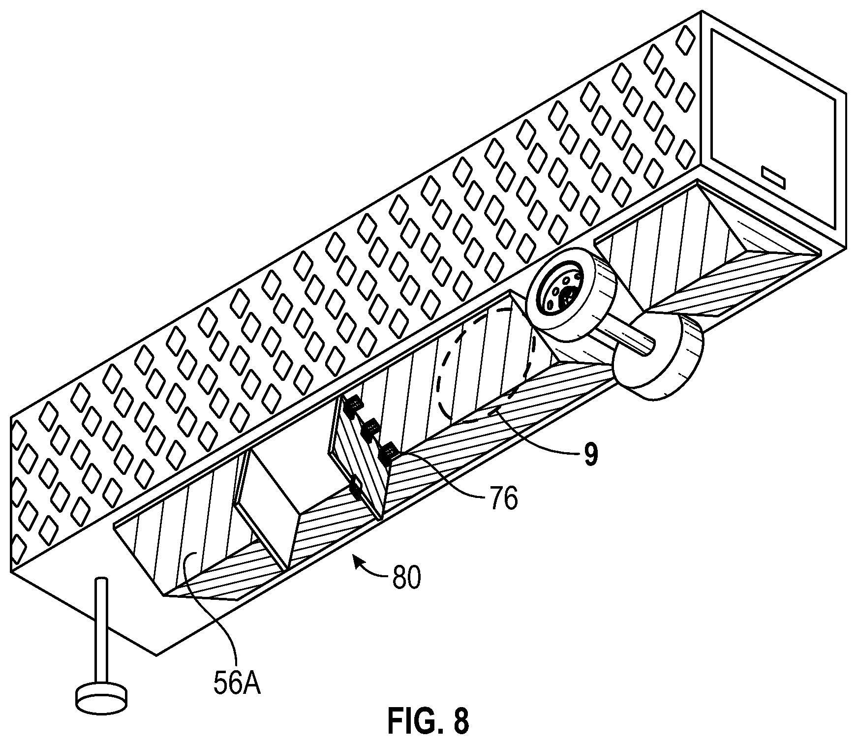 Patent US12103601 Figure 6 – Semi-trailer aerodynamic drag deflection assembly