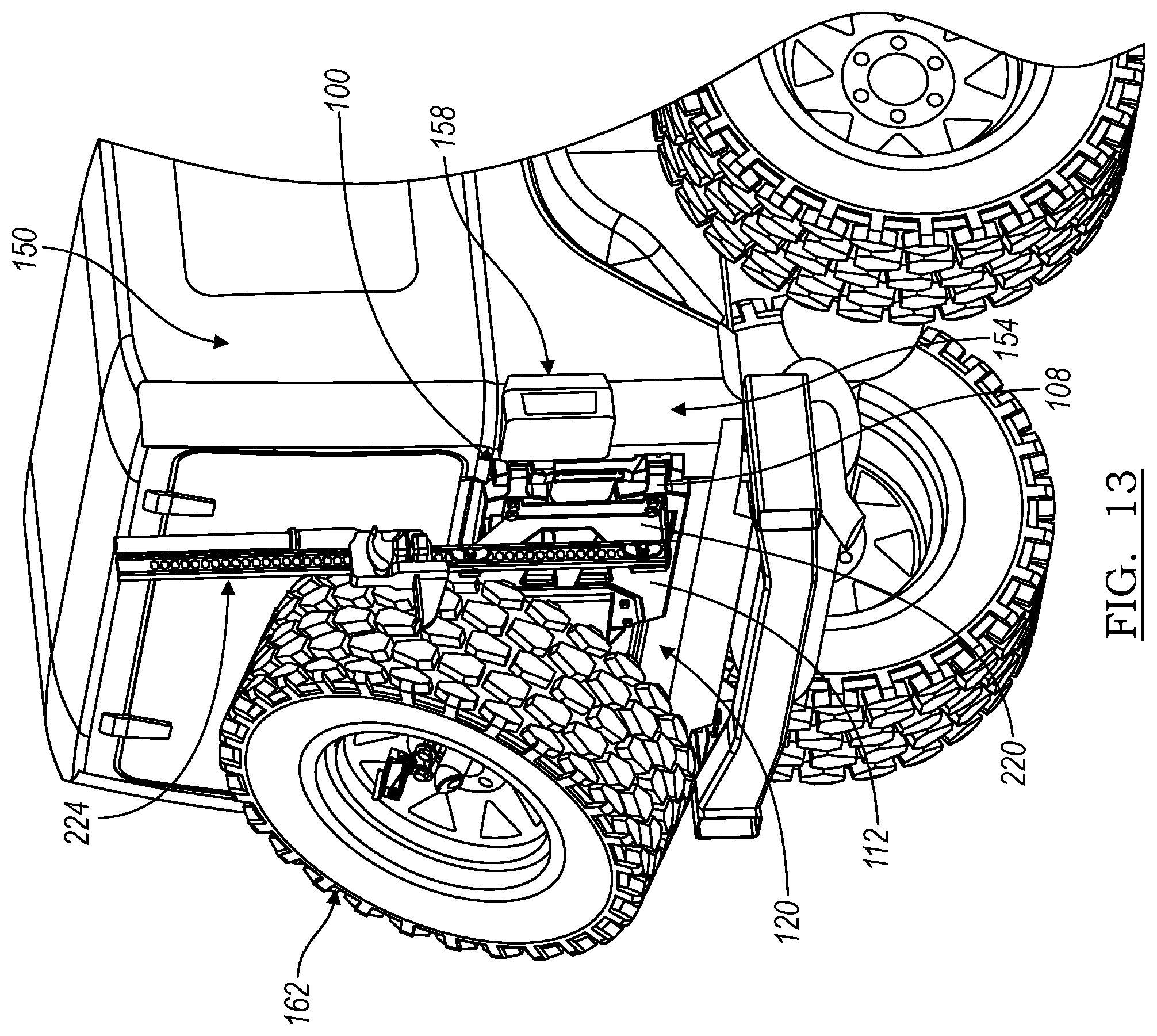 Patent US12103603 Figure 13 – Wheel carrier bracket assembly