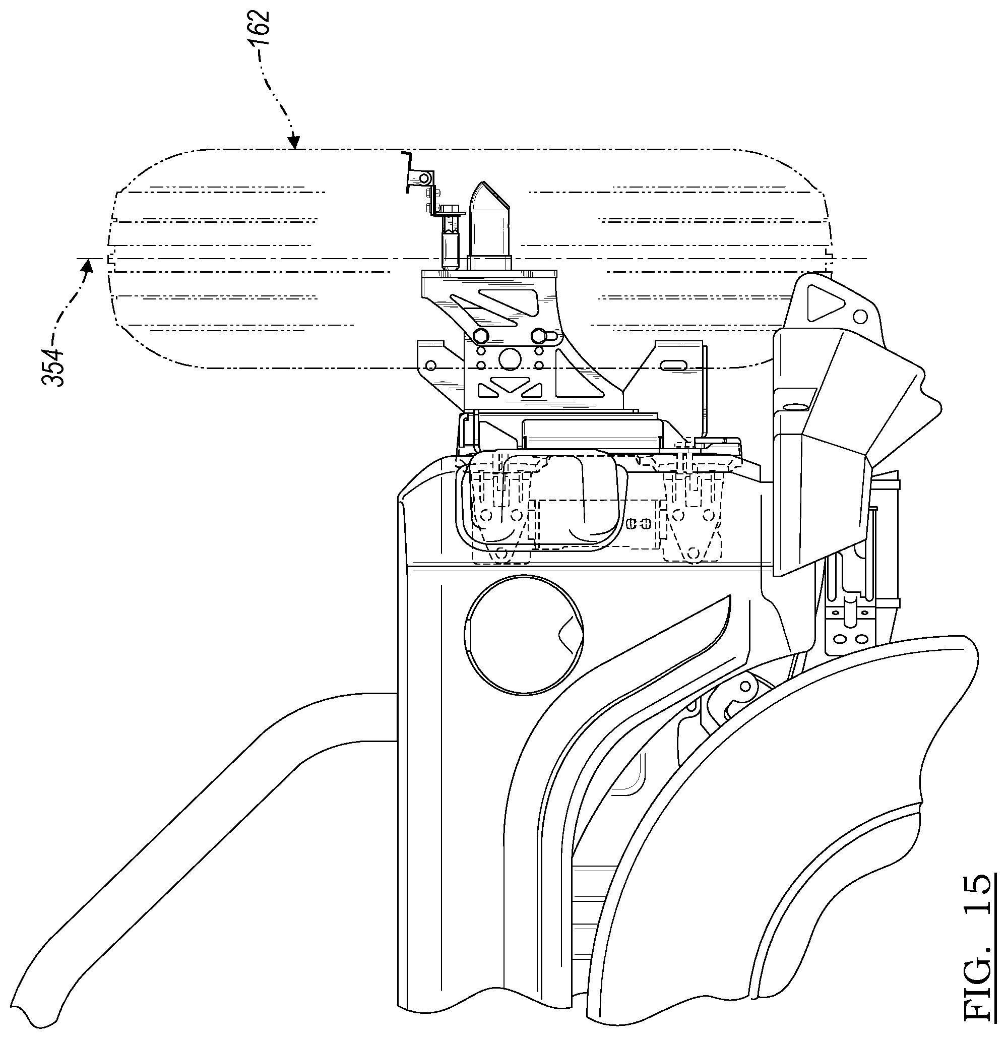 Patent US12103603 Figure 15 – Wheel carrier bracket assembly