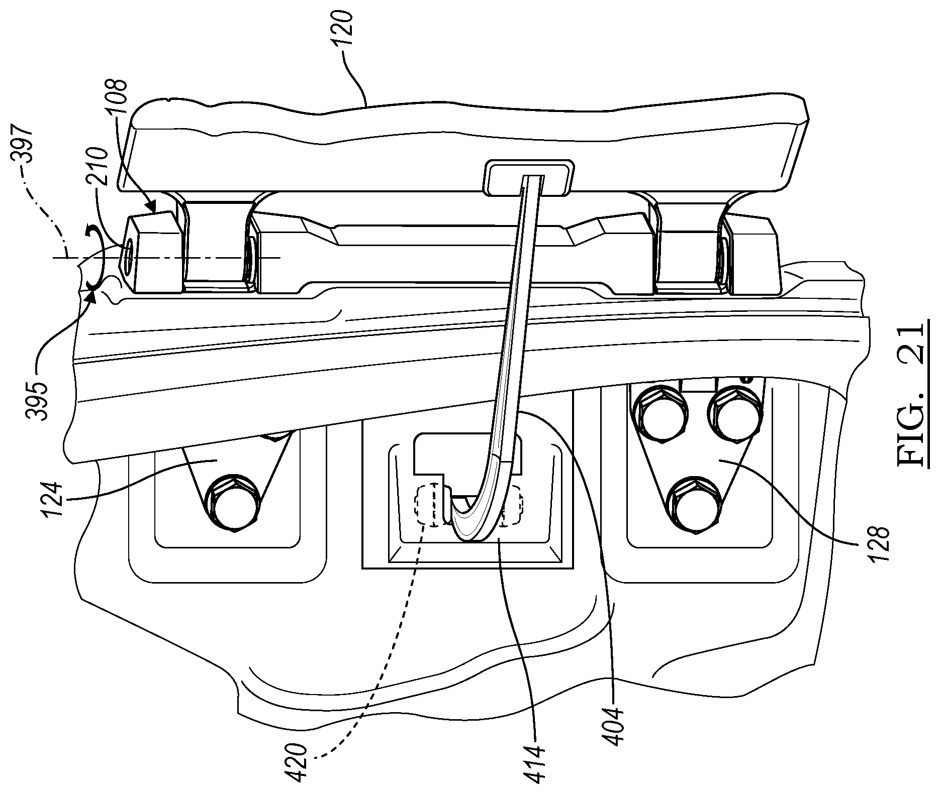 Patent US12103603 Figure 20 – Wheel carrier bracket assembly