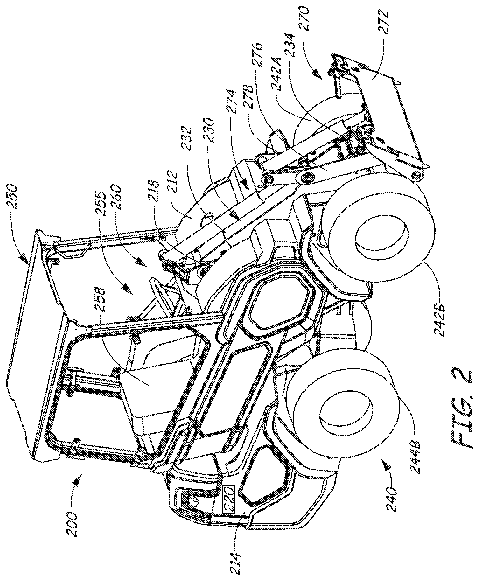 Patent US12103608 Figure 2 – Traction control for steering articulated power machine