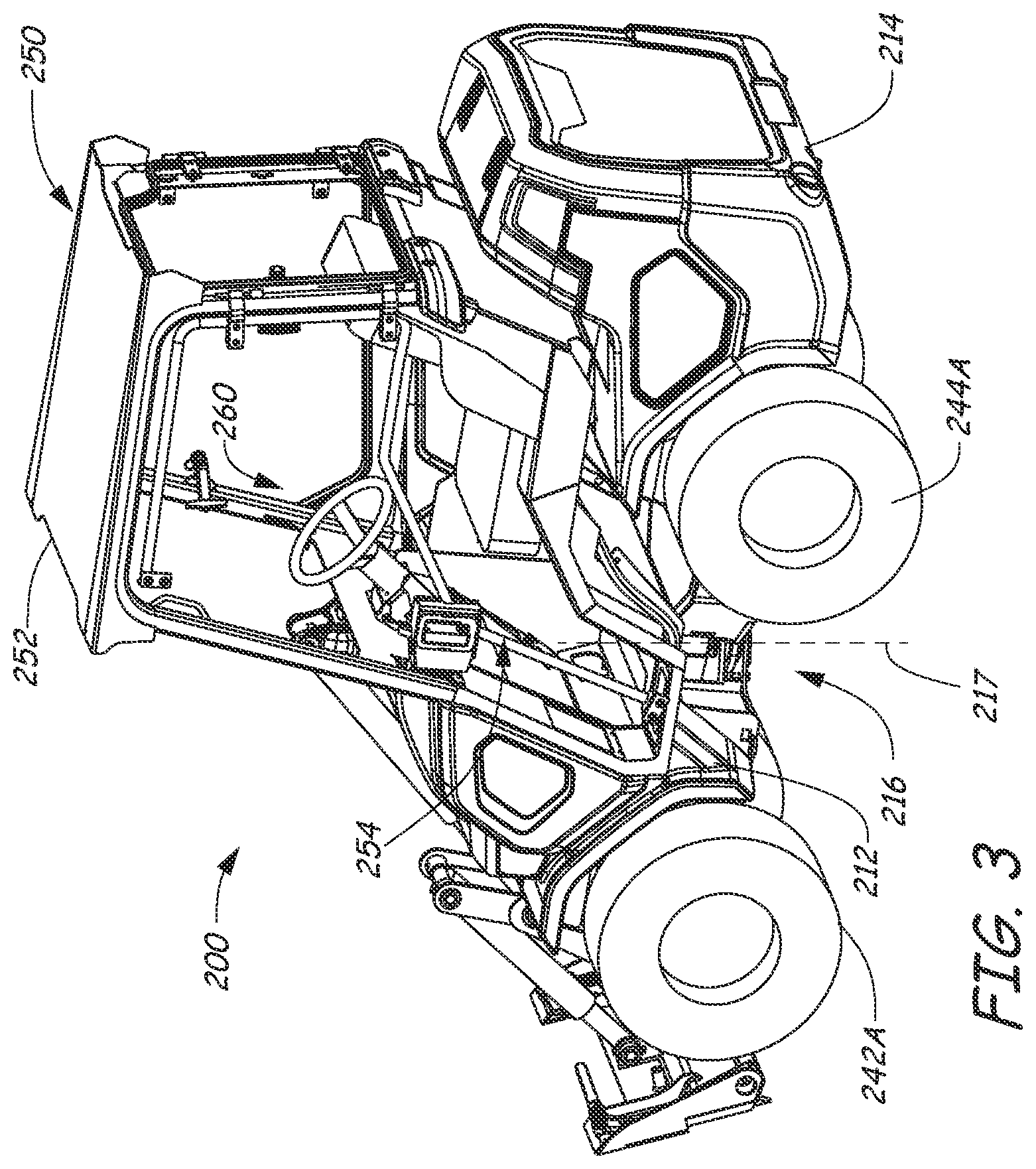 Patent US12103608 Figure 3 – Traction control for steering articulated power machine