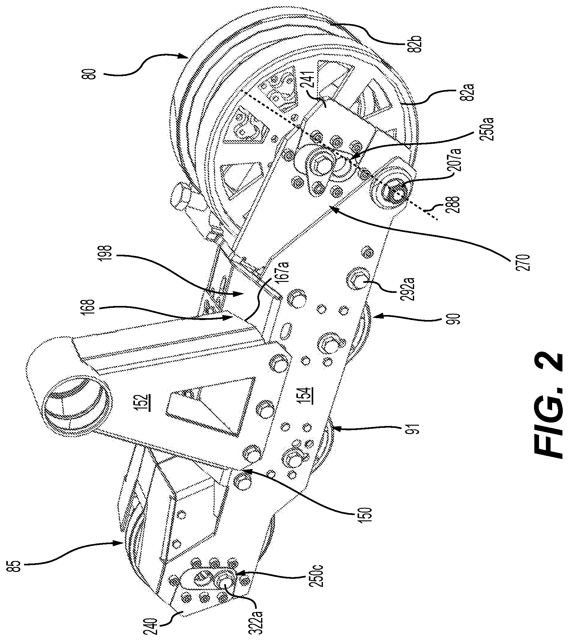 Patent US12103610 Figure 3 – Modular frame, track frame having a modular frame, vehicle having track systems, track system kit, tensioner and track system having a tensioner