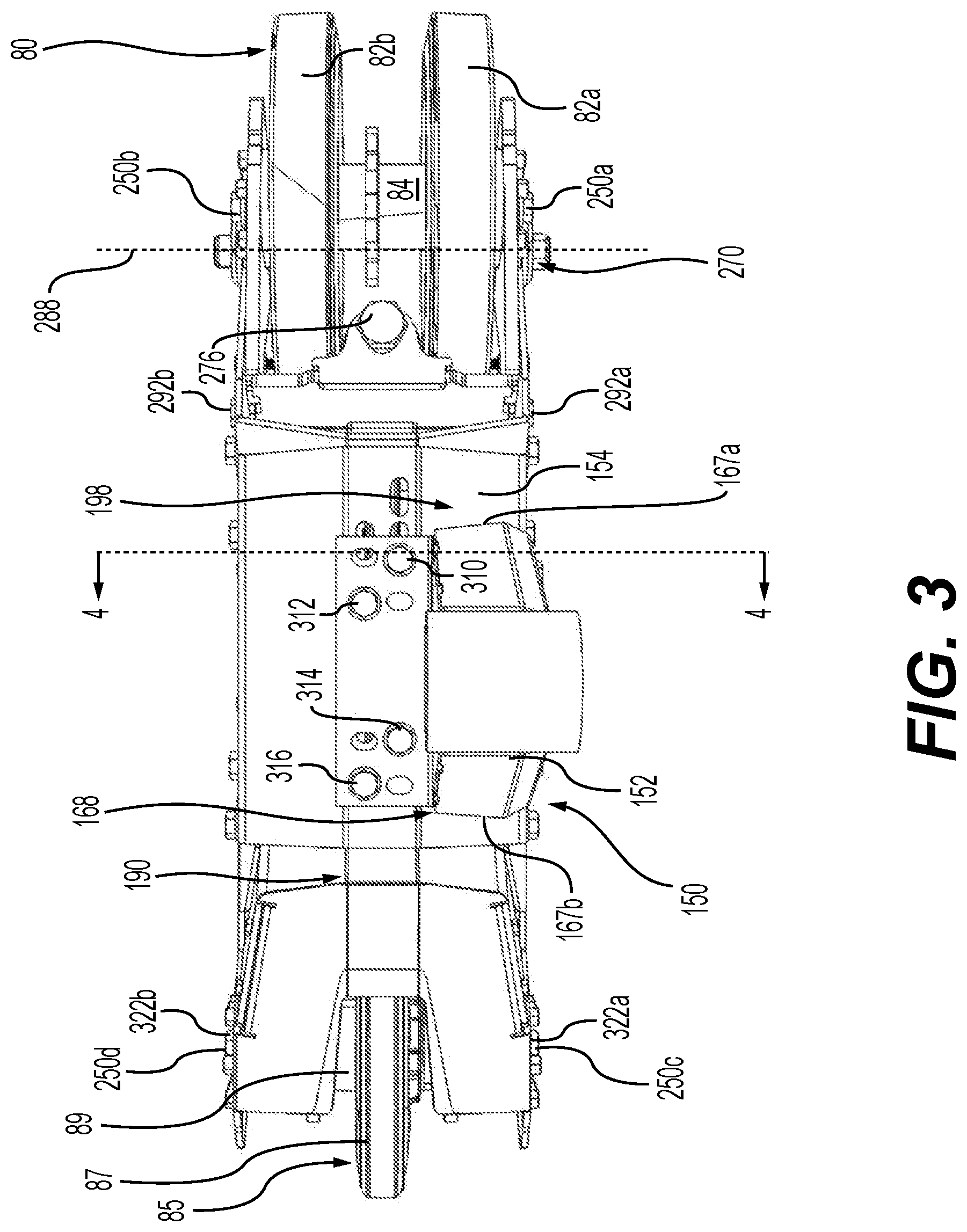 Patent US12103610 Figure 4 – Modular frame, track frame having a modular frame, vehicle having track systems, track system kit, tensioner and track system having a tensioner