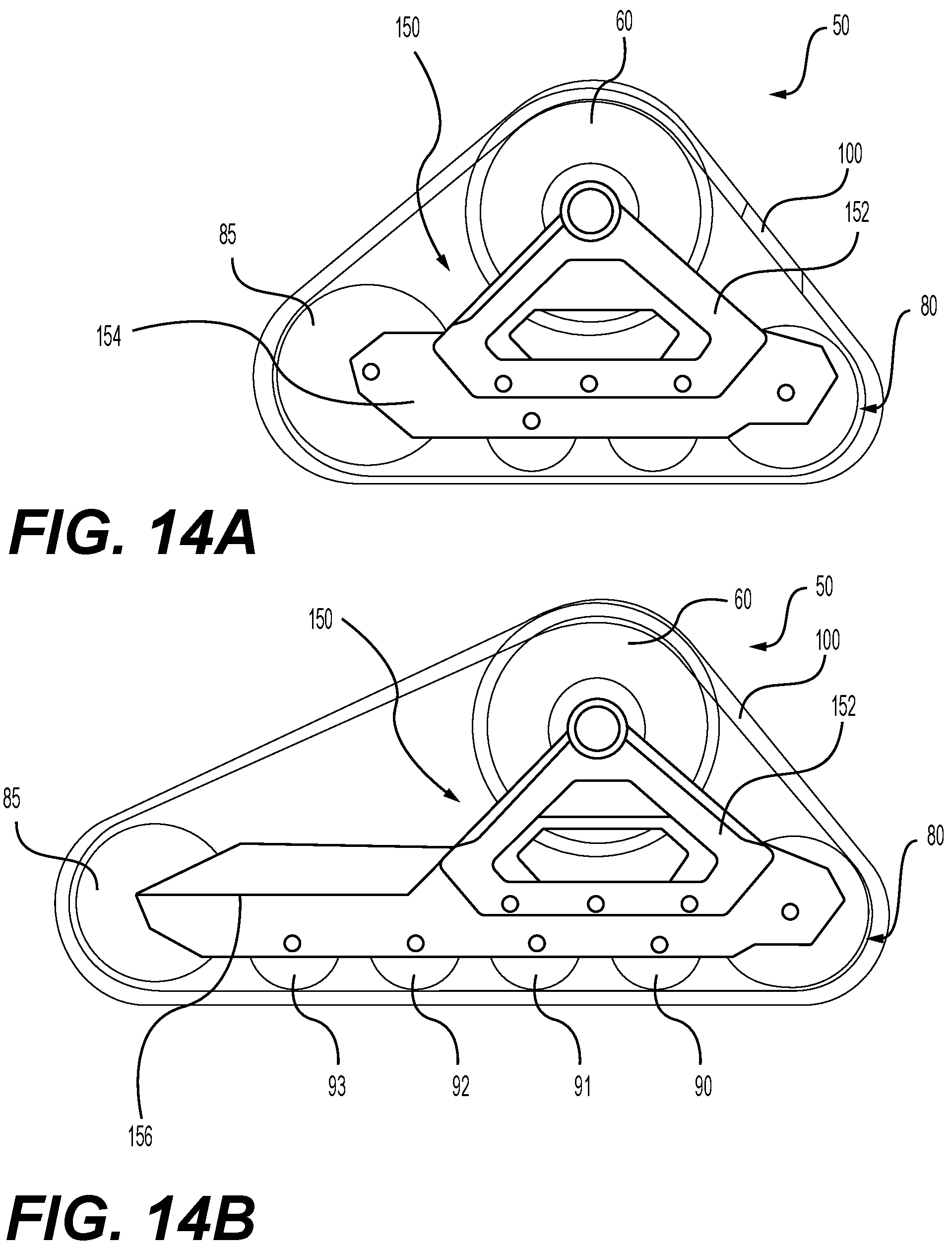 Patent US12103610 Figure 17 – Modular frame, track frame having a modular frame, vehicle having track systems, track system kit, tensioner and track system having a tensioner