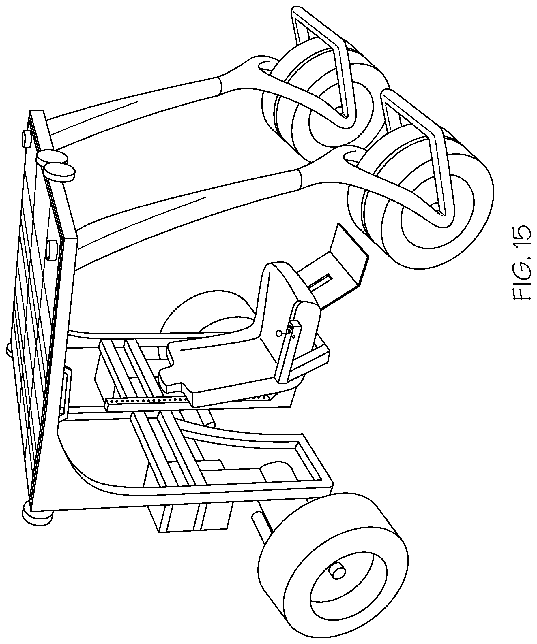 Patent US12103619 Figure 15 – Electric vehicle with movable operator's chair