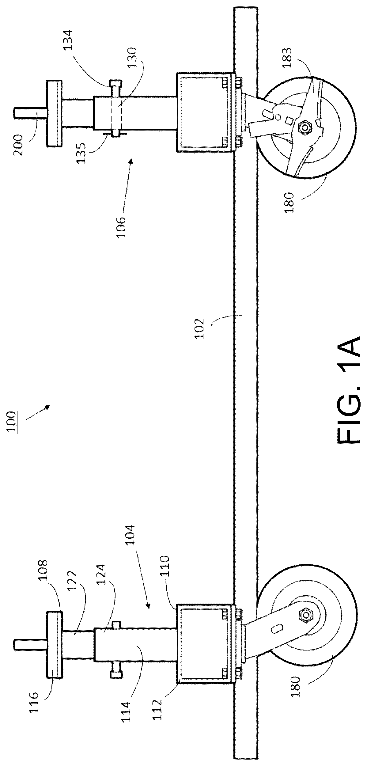 Patent US12103621 Figure 1 – Electric vehicle battery support and transport assemblies