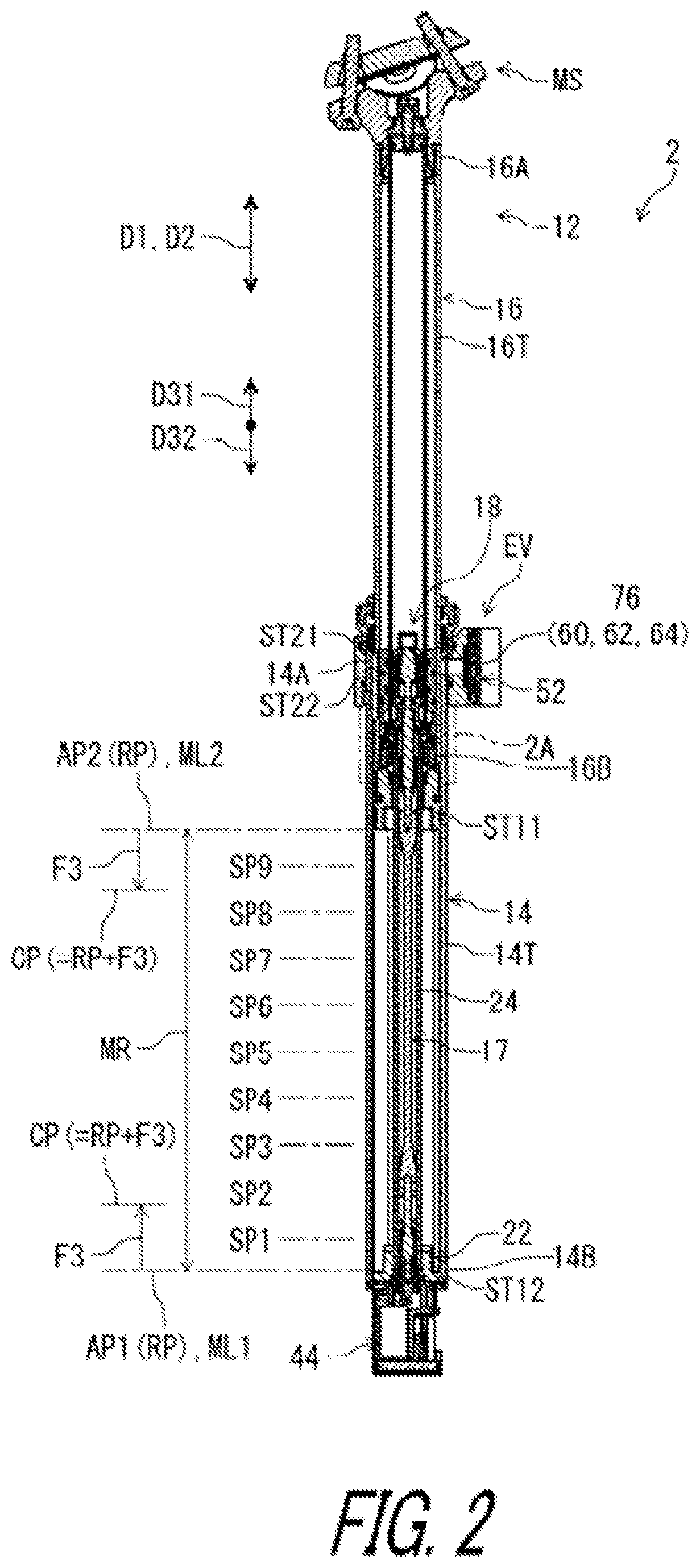 Patent US12103624 Figure 2 – Rider-posture changing device and control system of human-powered vehicle