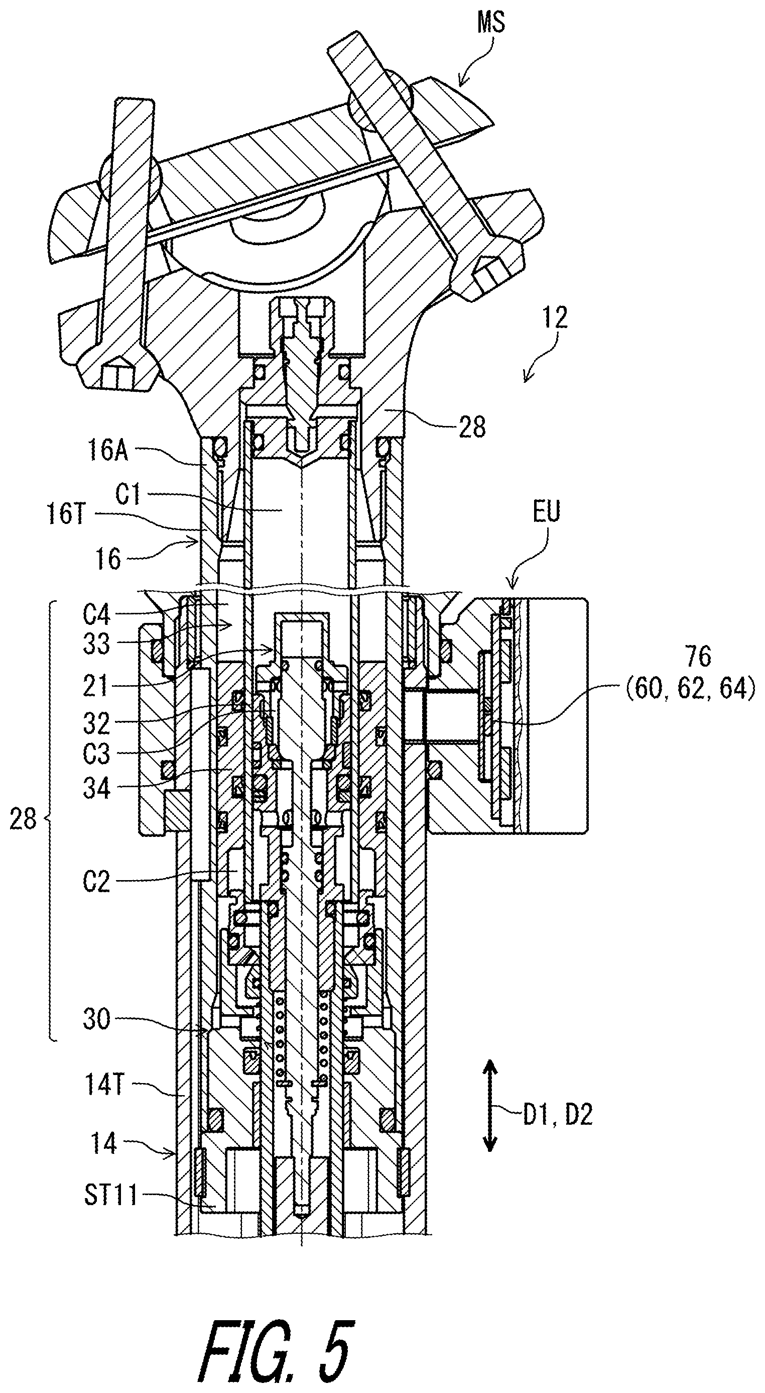 Patent US12103624 Figure 5 – Rider-posture changing device and control system of human-powered vehicle