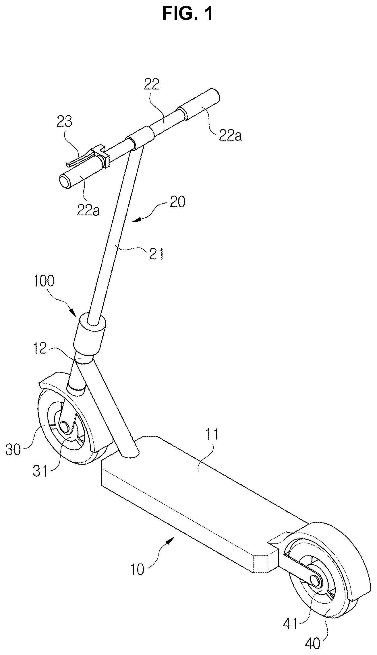 Patent US12103632 Figure 1 – Personal mobility and control method thereof
