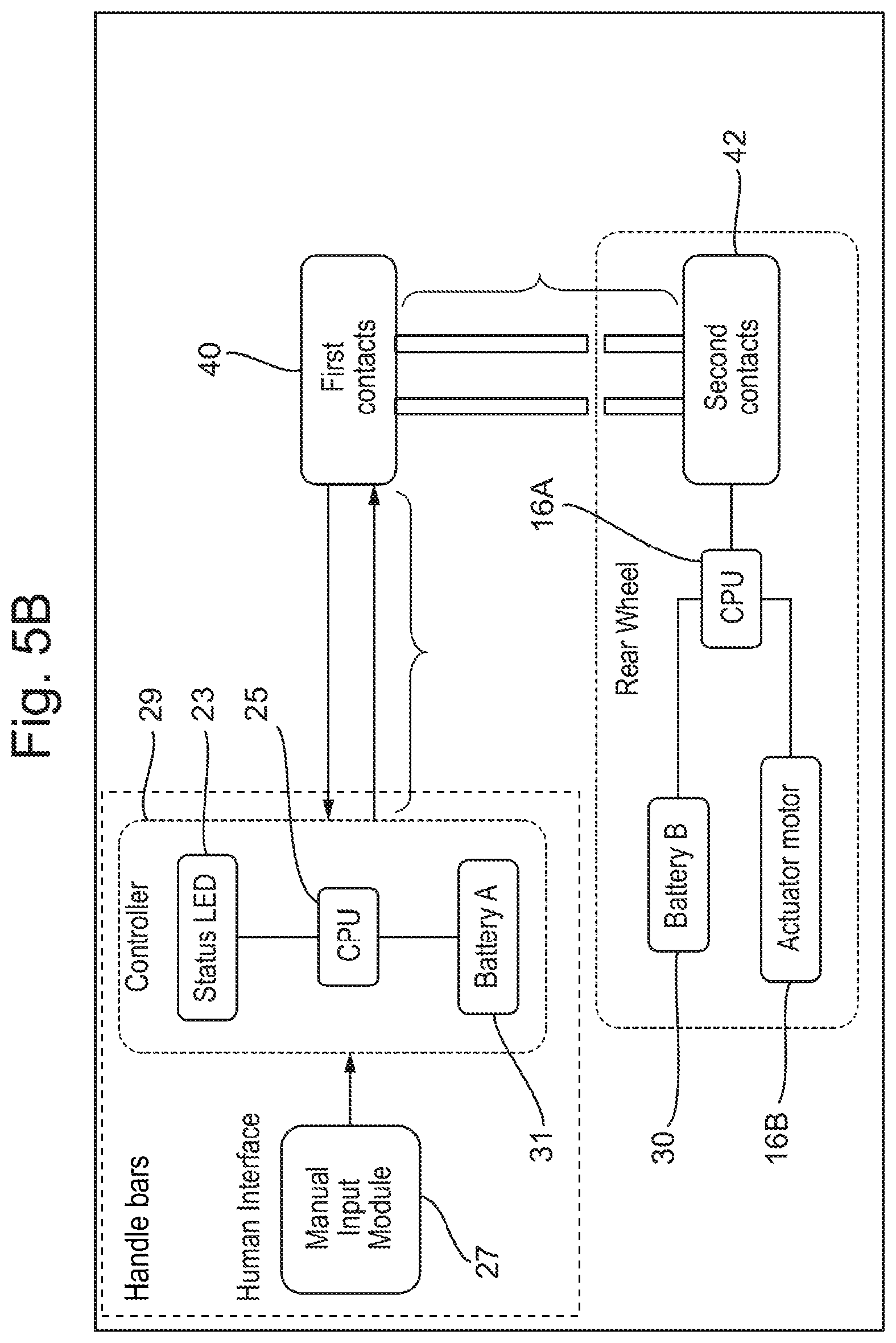 Patent US12103635 Figure 8 – Bicycle transmission actuation system