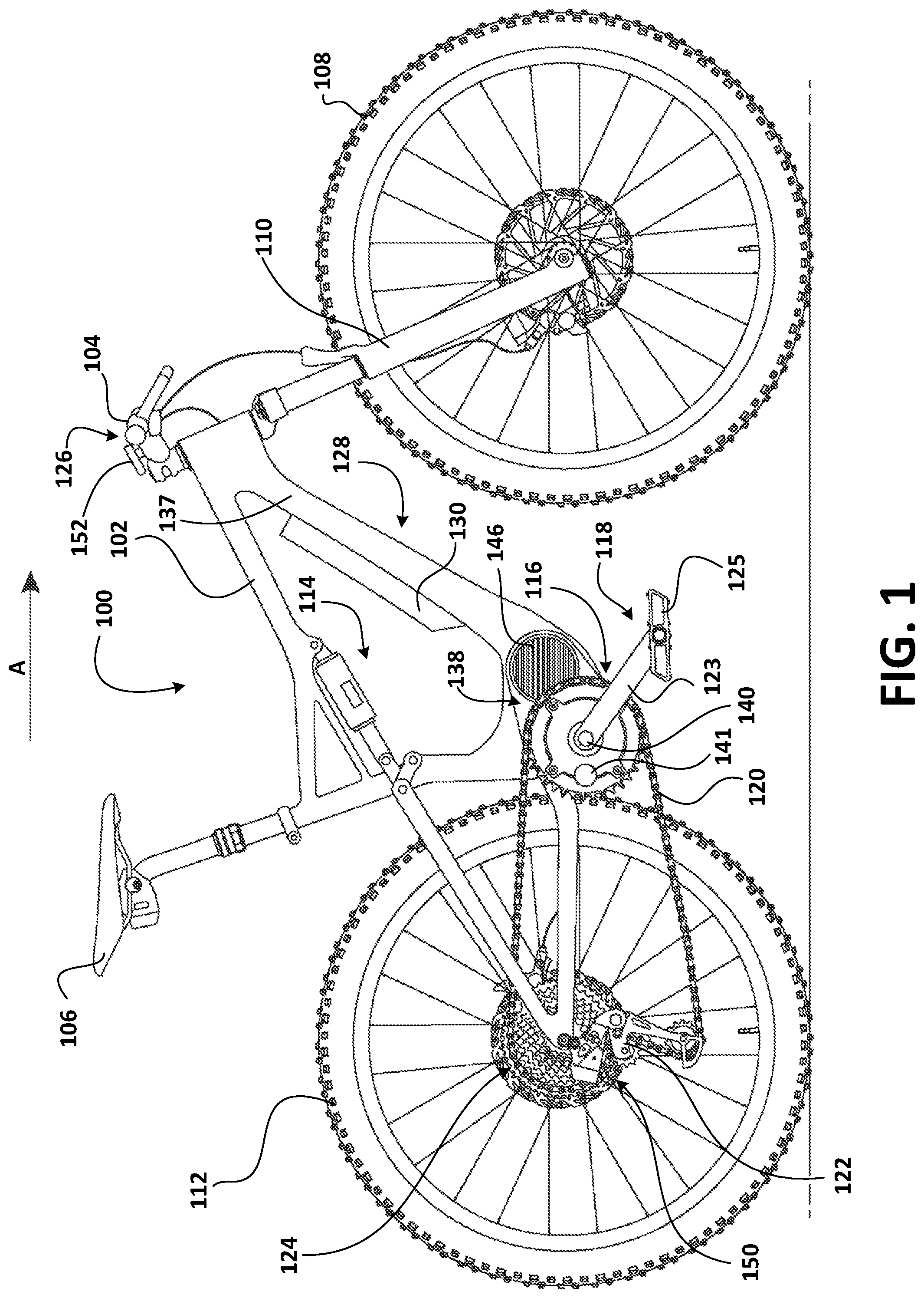 Patent US12103639 — Bicycle control system — Figure 1