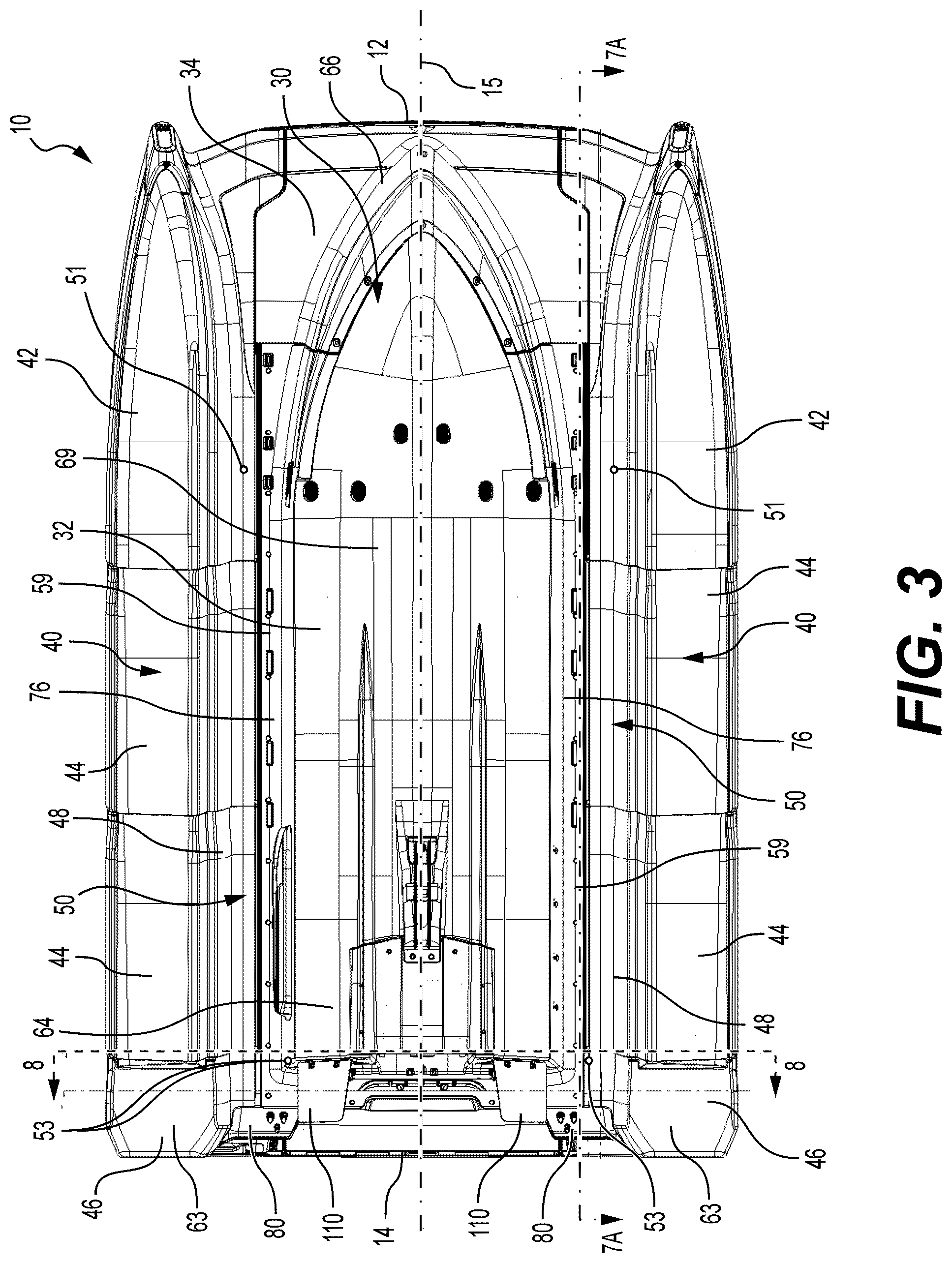 Patent US12103642 Figure 3 – Multihull watercraft