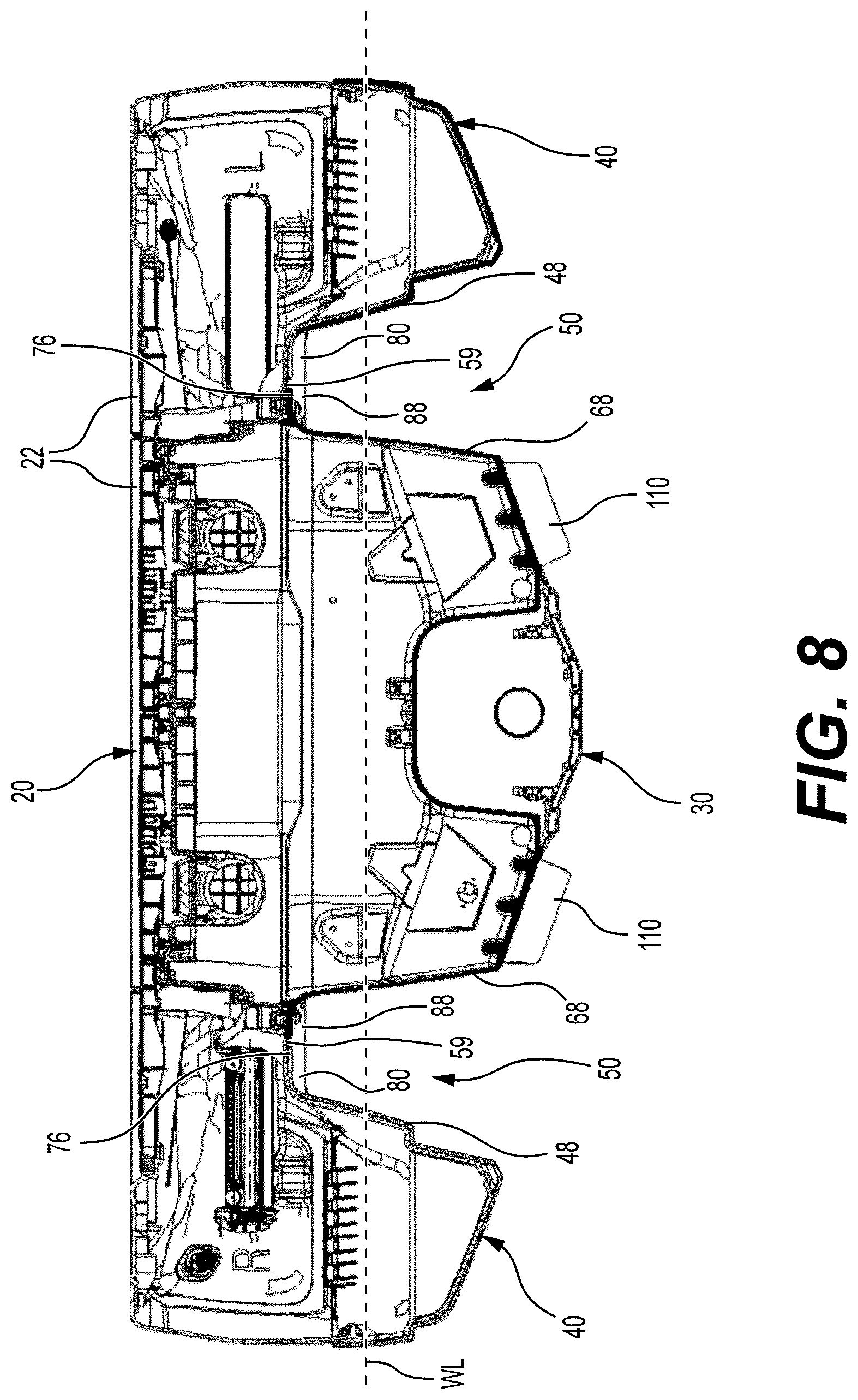 Patent US12103642 Figure 8 – Multihull watercraft