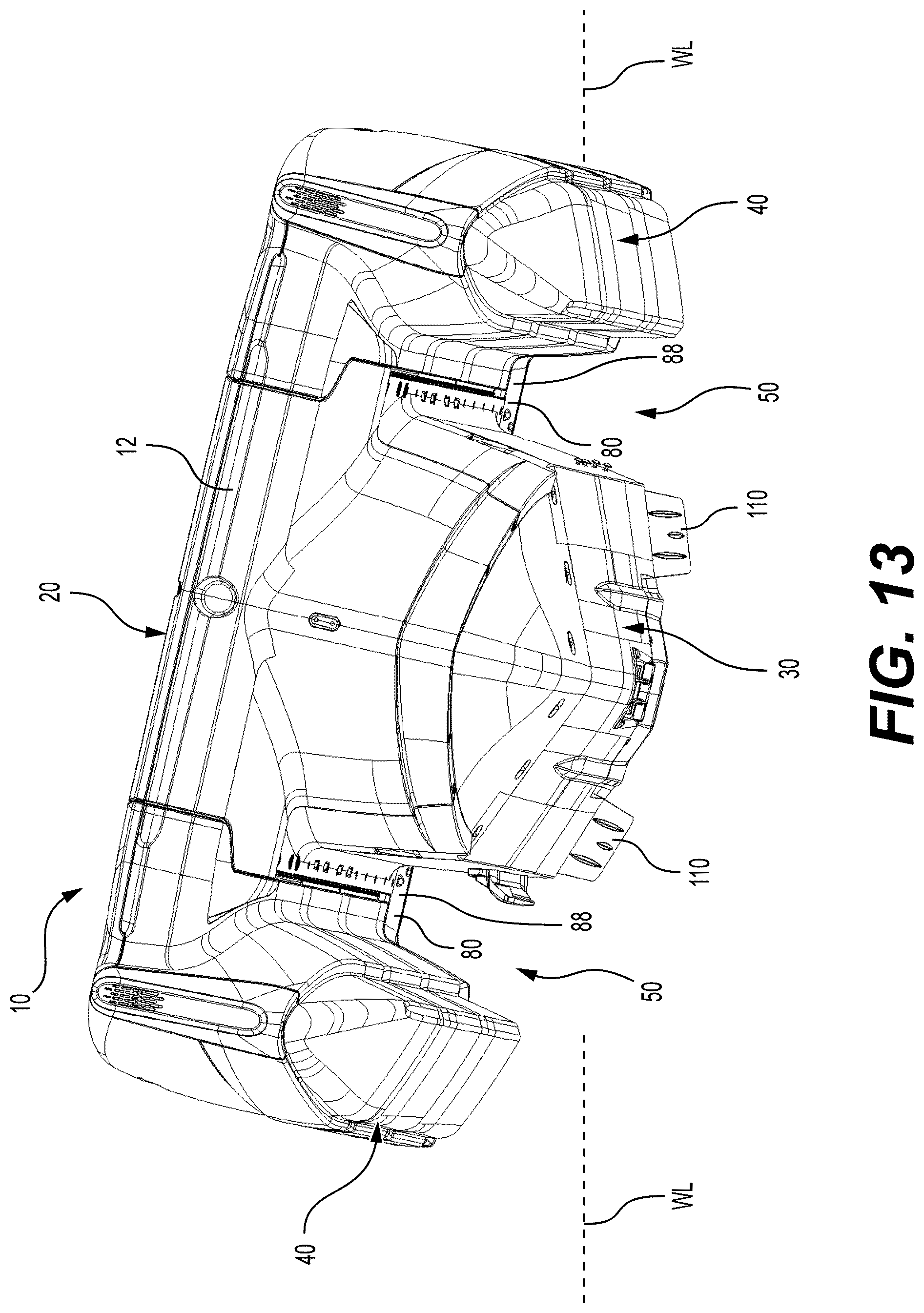 Patent US12103642 Figure 11 – Multihull watercraft