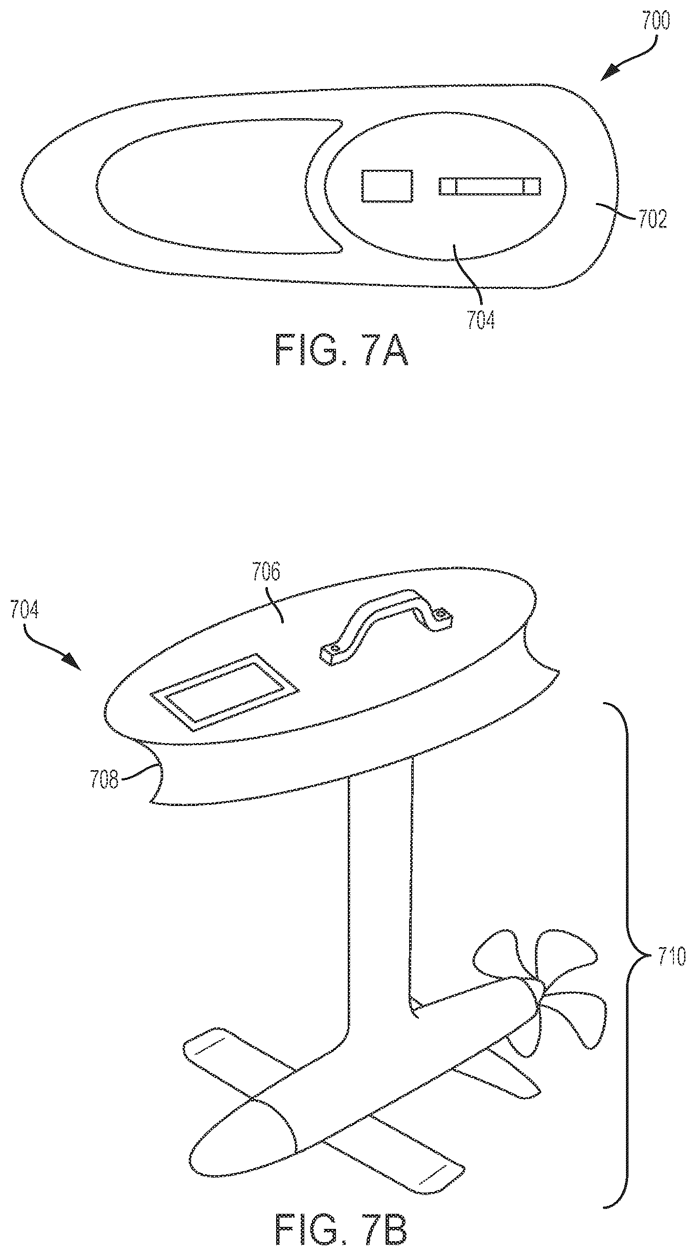 Patent US12103643 Figure 7 – Watercraft device with hydrofoil and electric propeller system