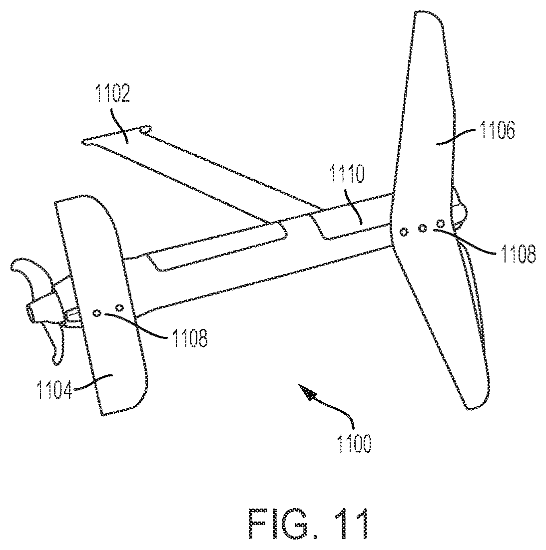 Patent US12103643 Figure 11 – Watercraft device with hydrofoil and electric propeller system