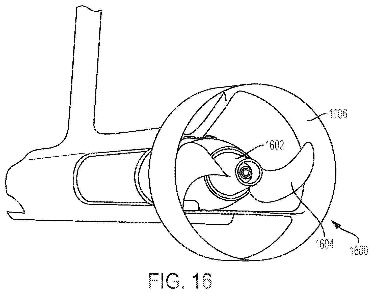 Patent US12103643 Figure 16 – Watercraft device with hydrofoil and electric propeller system