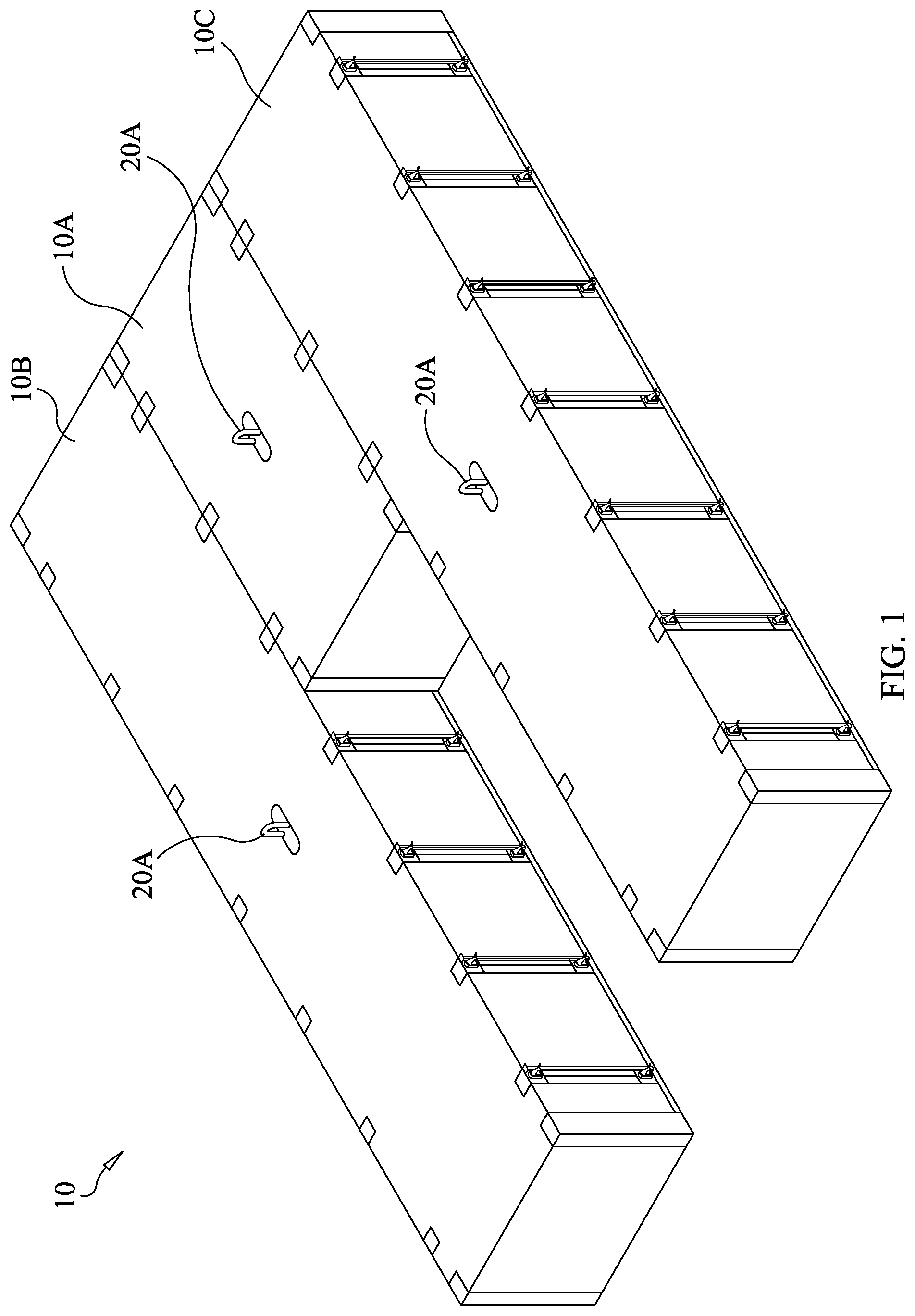 Patent US12103646 Figure 1 – Modular barge