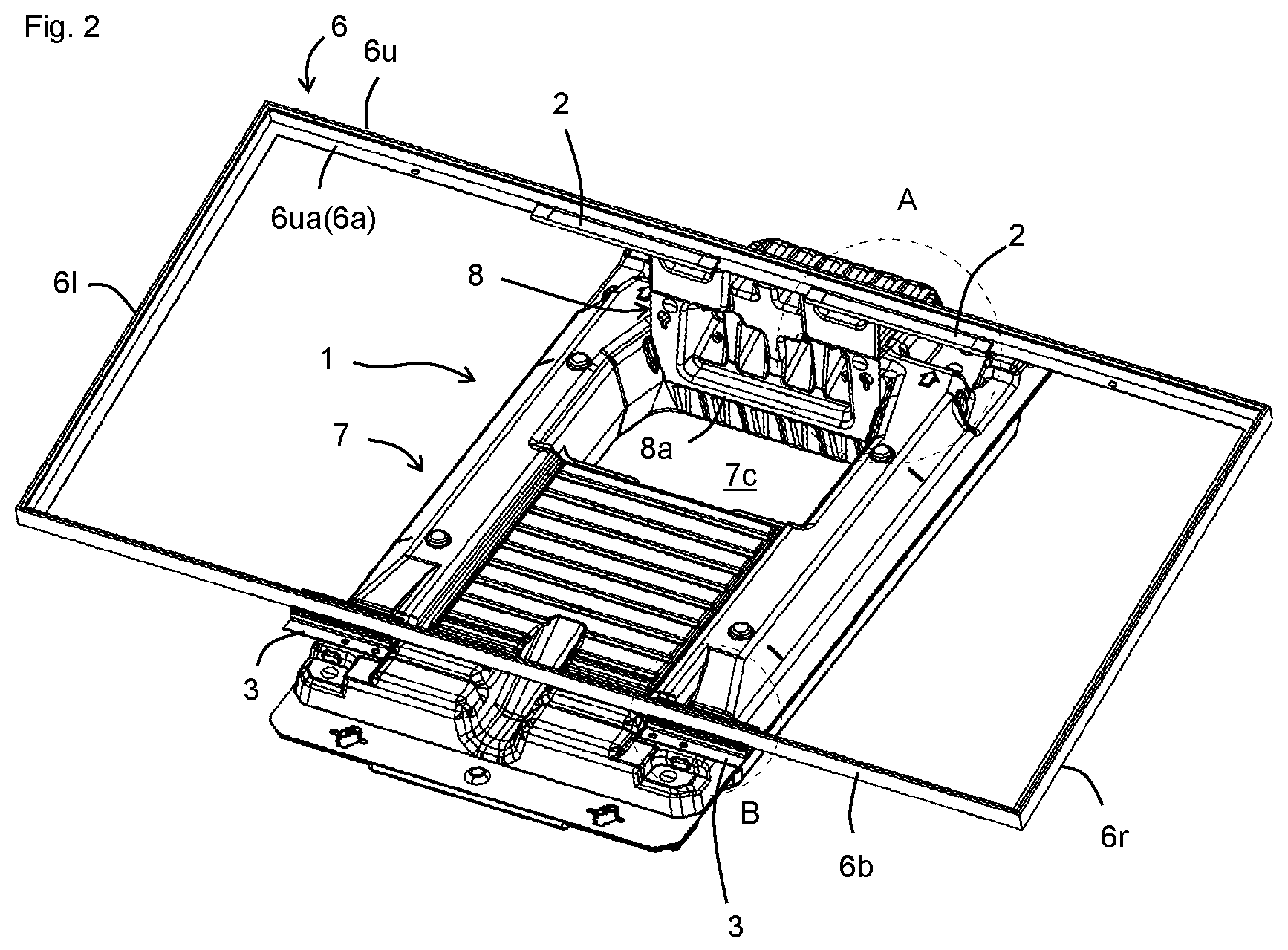 Patent US12103647 Figure 2 – Solar panel module fixed to a float