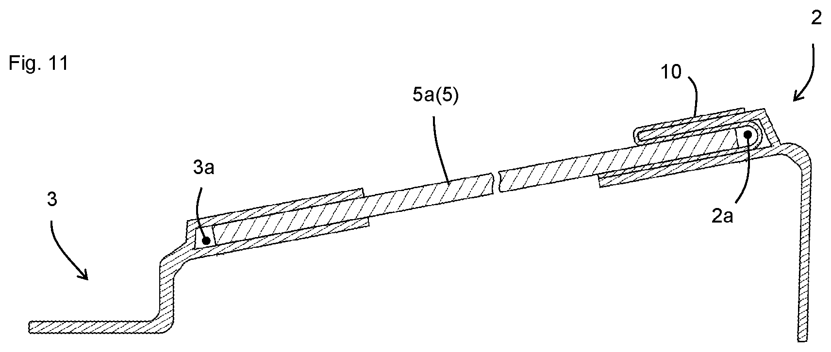 Patent US12103647 Figure 11 – Solar panel module fixed to a float