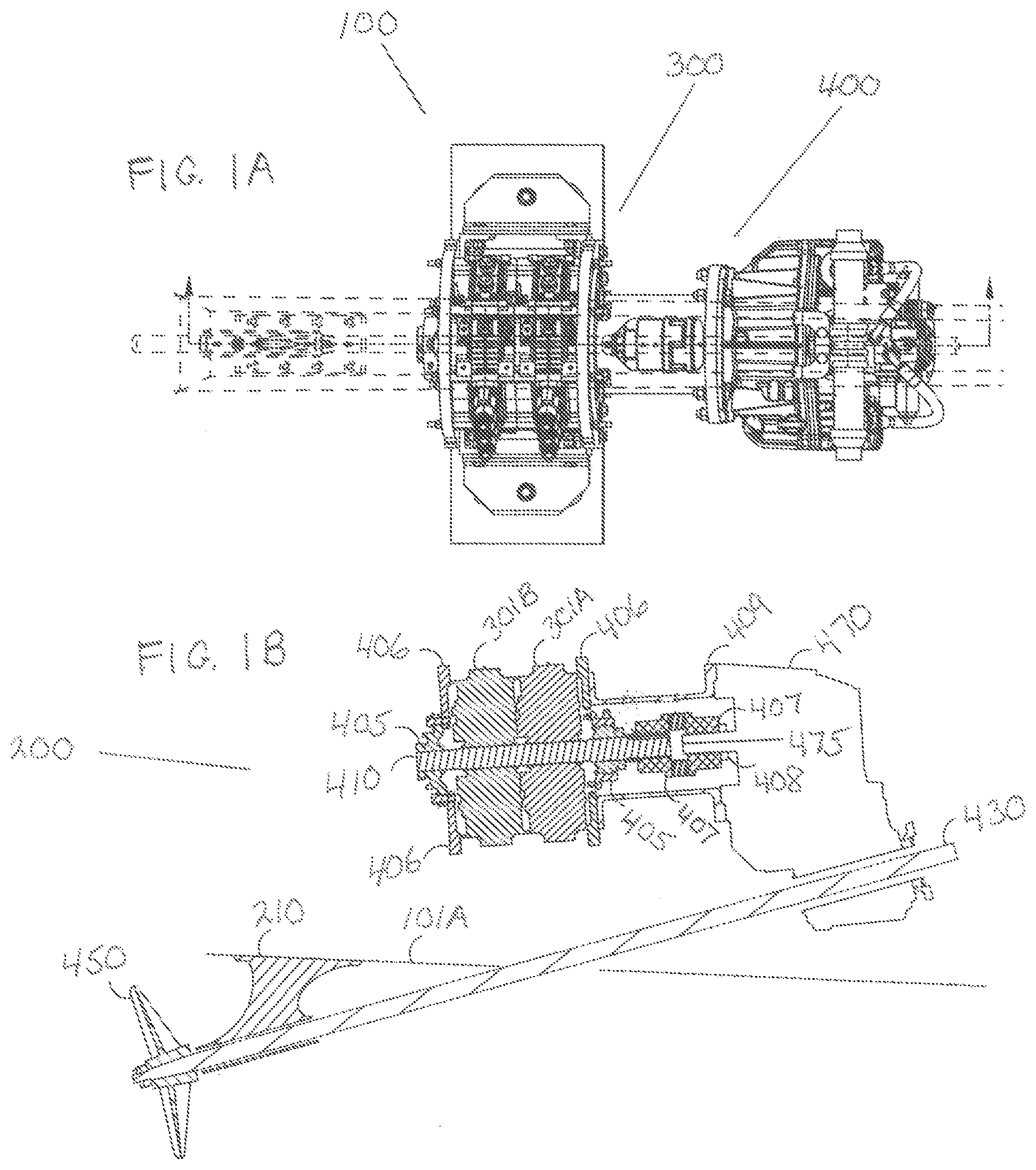 Patent US12103652 Figure 1 – Axial flux propulsion system for an electric boat