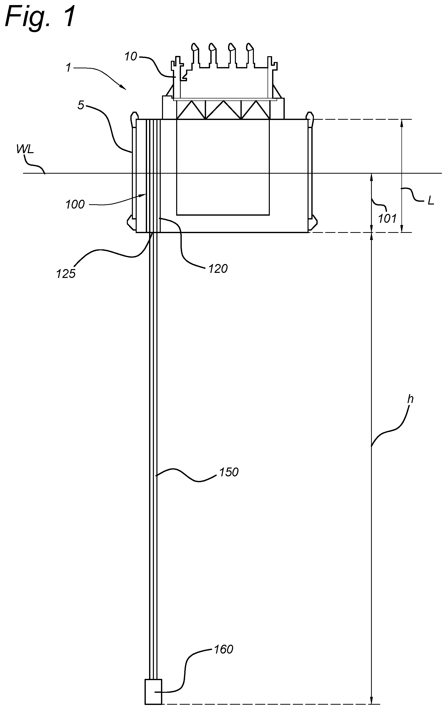 Patent US12103658 Figure 1 – Sea water intake riser system