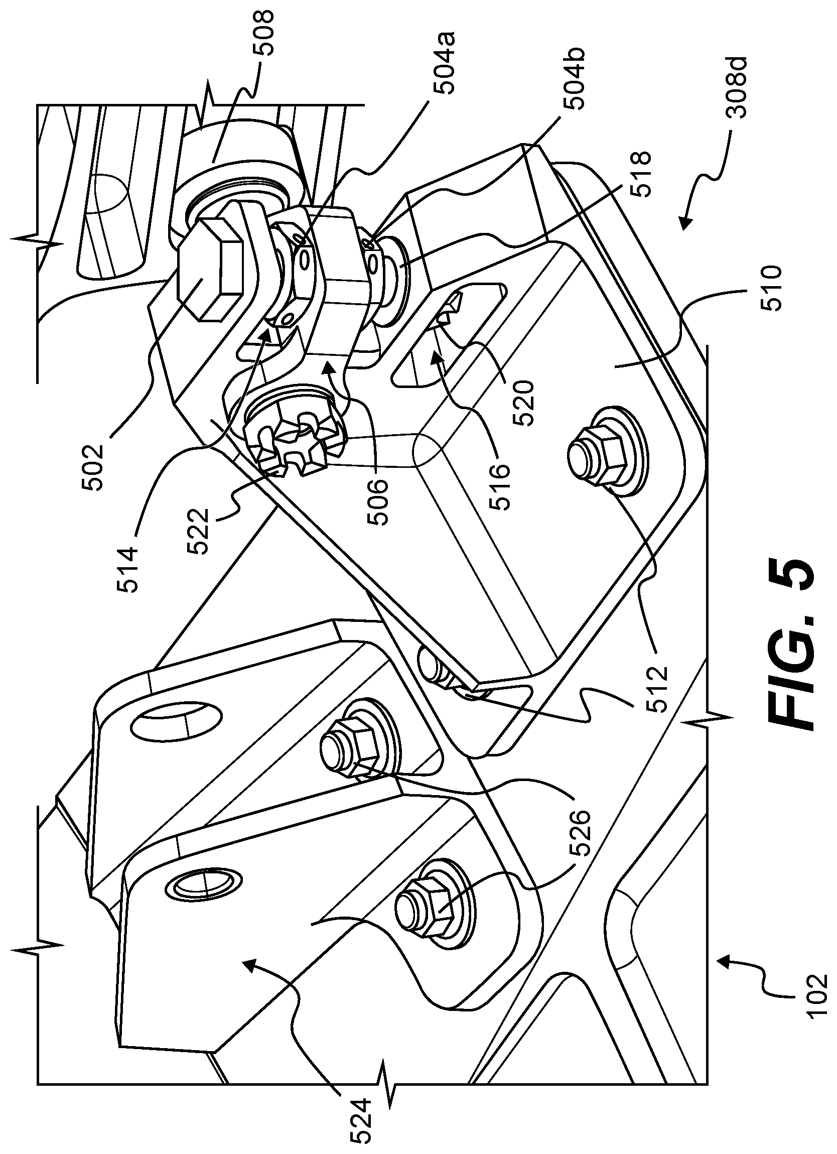 Patent US12103659 Figure 5 – Track door for aircraft