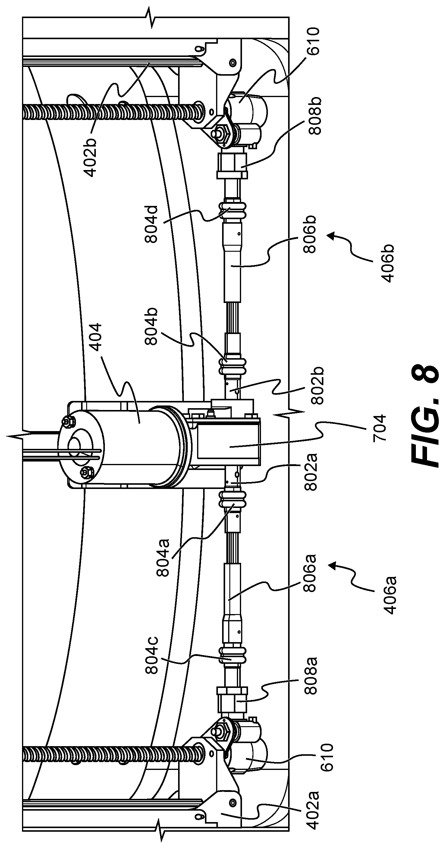 Patent US12103659 Figure 8 – Track door for aircraft