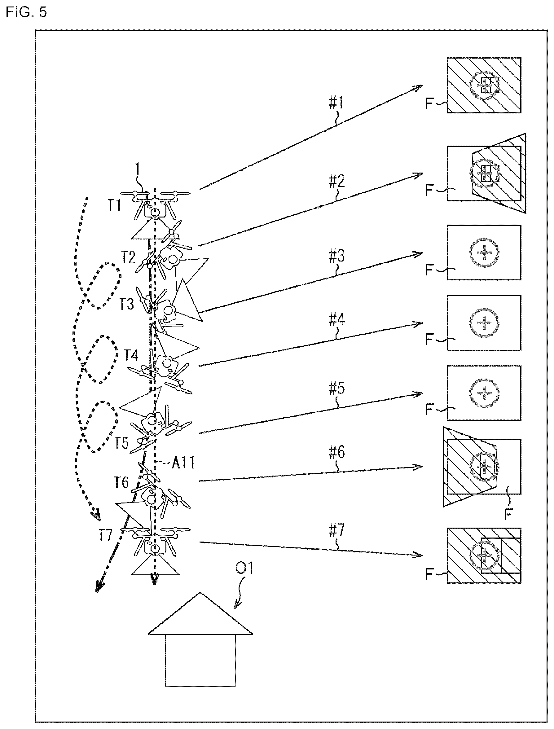 Patent US12103663 Figure 5 – Control device, control method, unmanned aircraft, information processing device, and information processing method