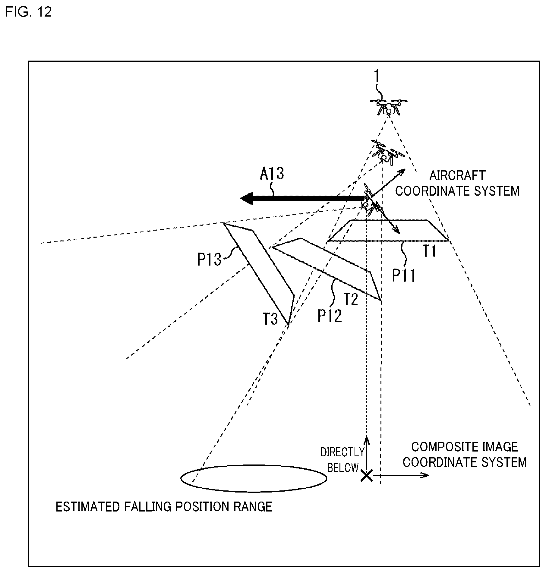 Patent US12103663 Figure 12 – Control device, control method, unmanned aircraft, information processing device, and information processing method