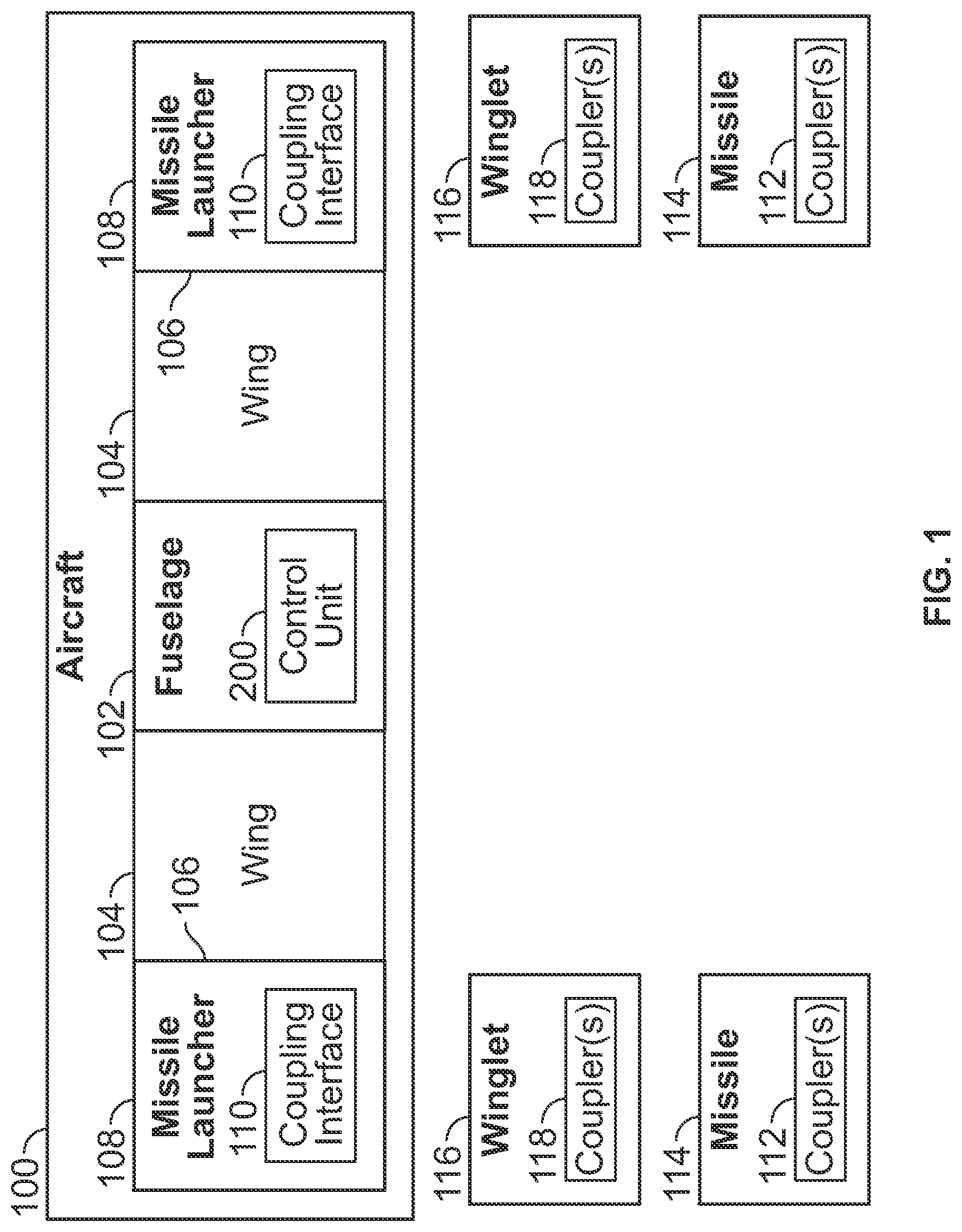 Patent US12103665 Figure 1 – Removable winglet for an aircraft