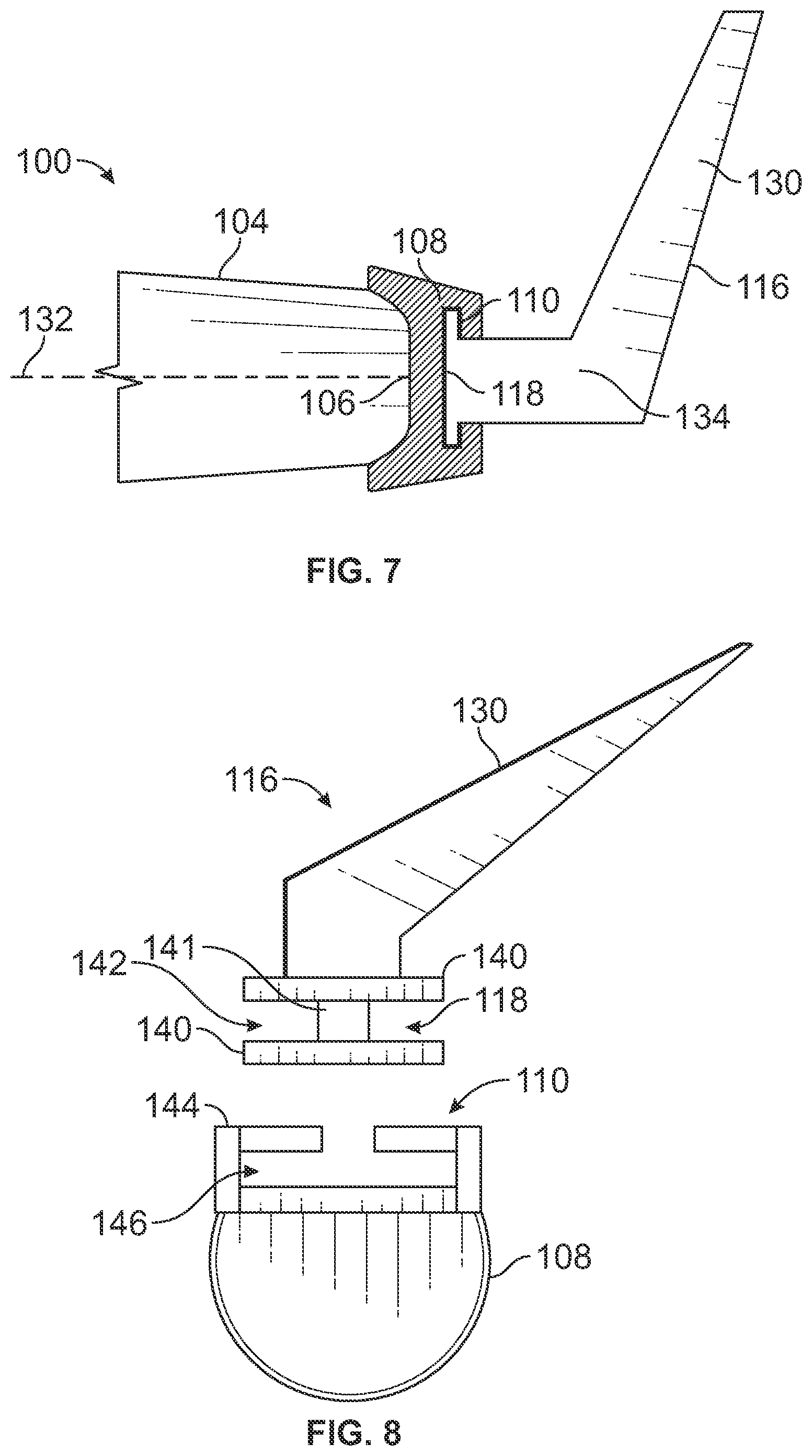 Patent US12103665 Figure 6 – Removable winglet for an aircraft