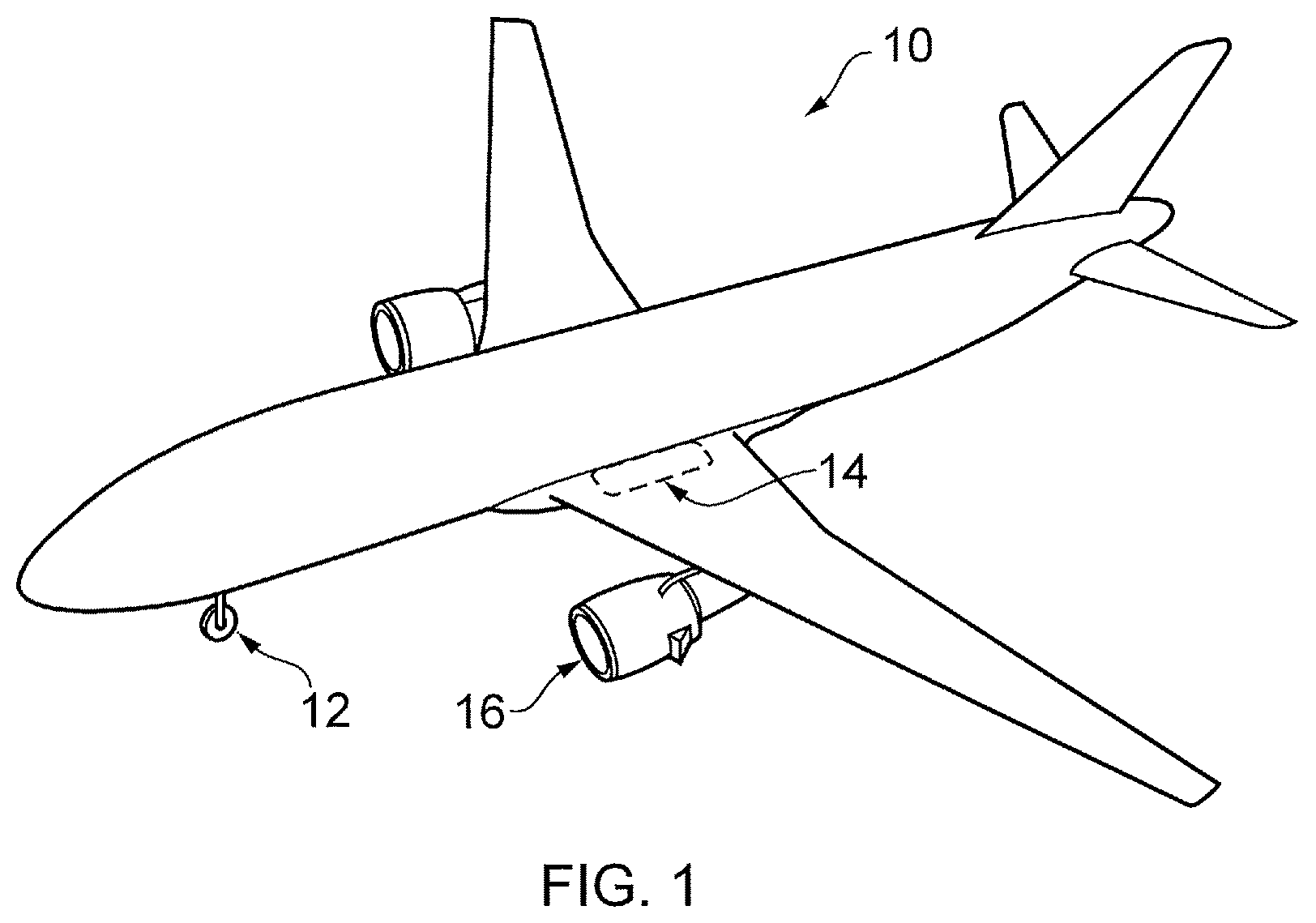 Patent US12103666 — Aircraft landing gear assembly — Figure 1