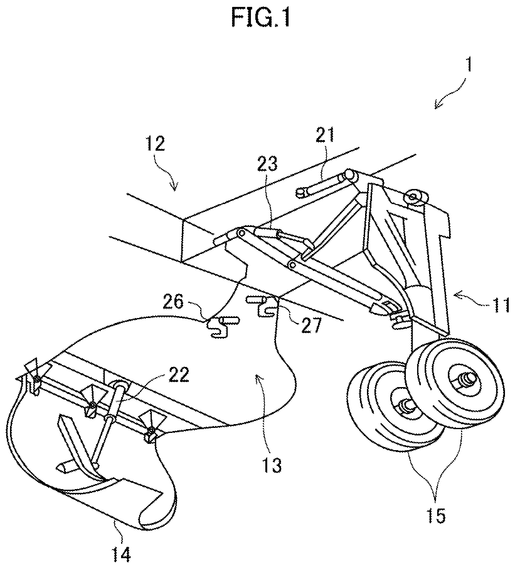 Patent US12103667 Figure 1 – EHA system for lifting/lowering landing gear