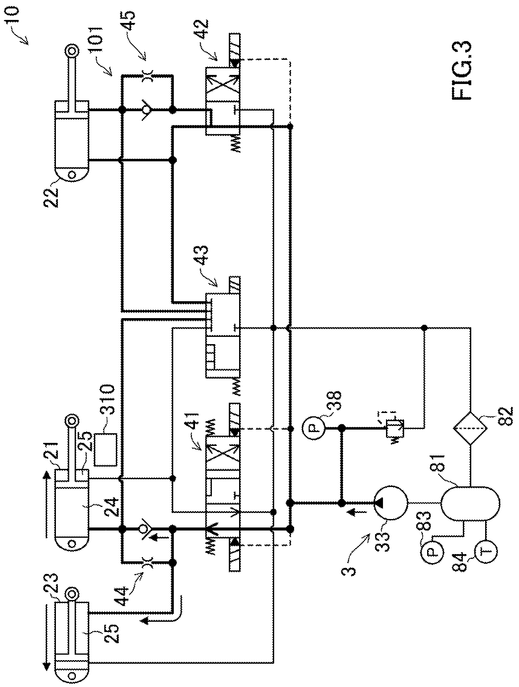 Patent US12103667 Figure 3 – EHA system for lifting/lowering landing gear
