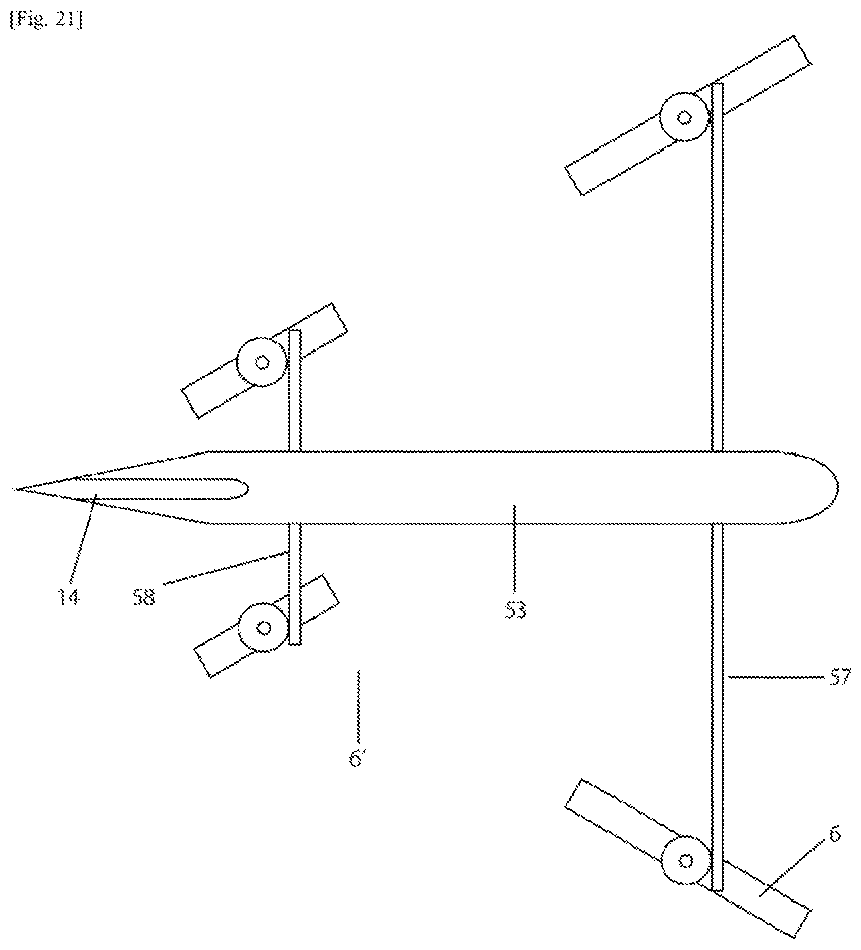 Patent US12103669 Figure 14 – Aerial vehicle such as high speed drone