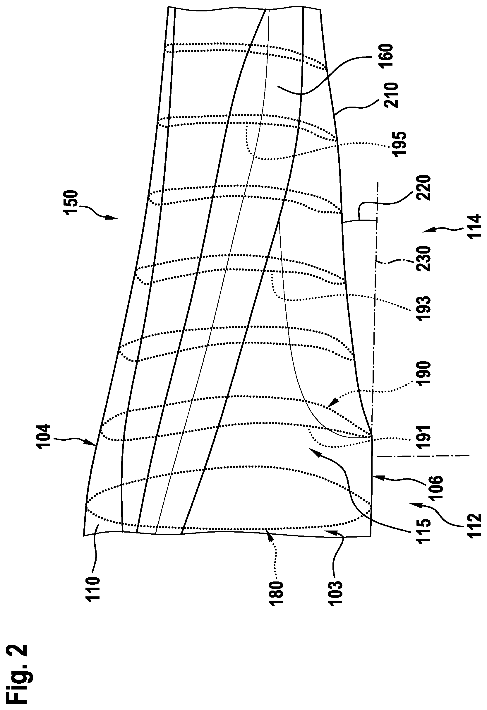 Patent US12103672 Figure 2 – Rotary wing aircraft with a stabilizer arrangement