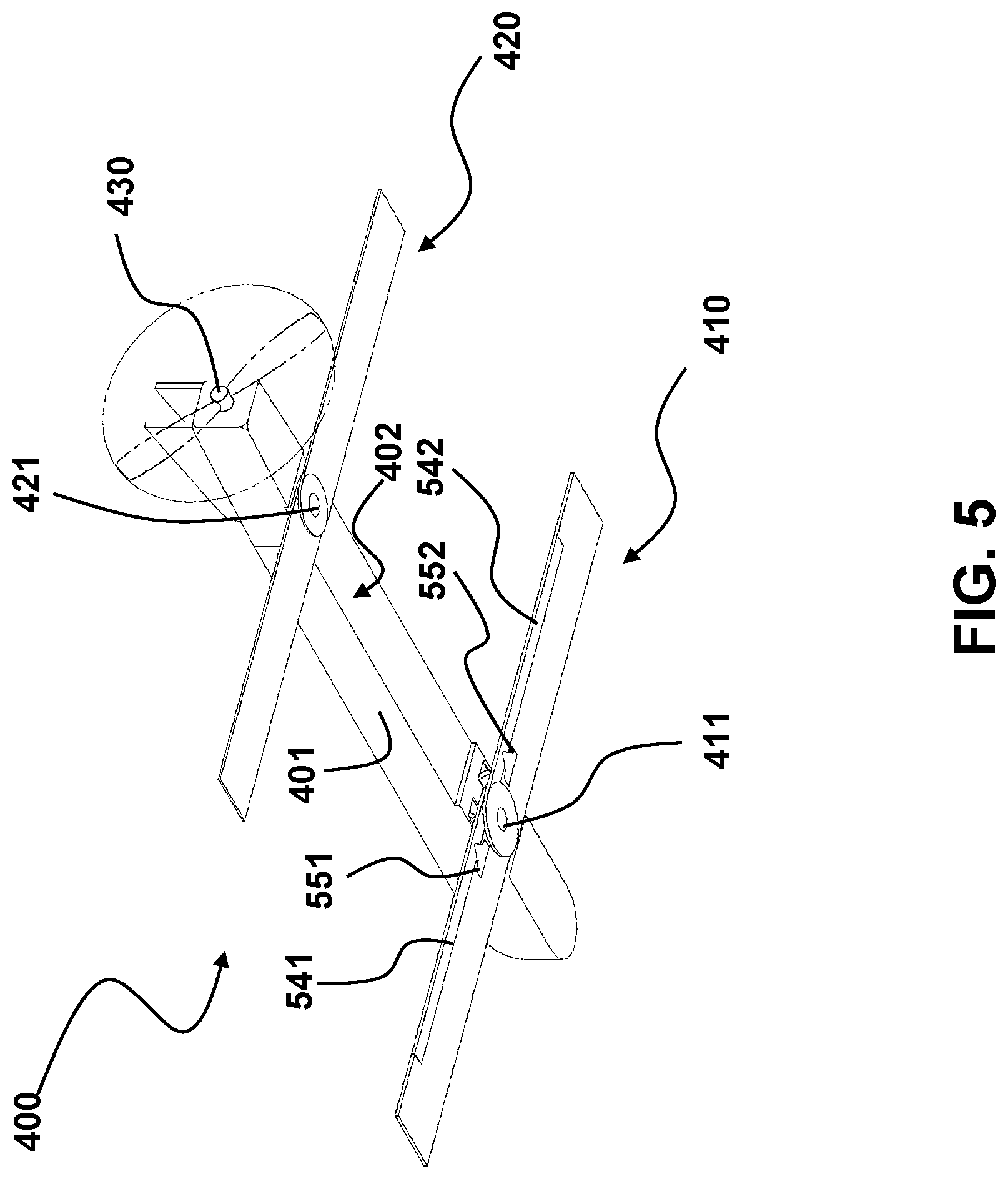 Patent US12103678 Figure 4 – Elevon control system