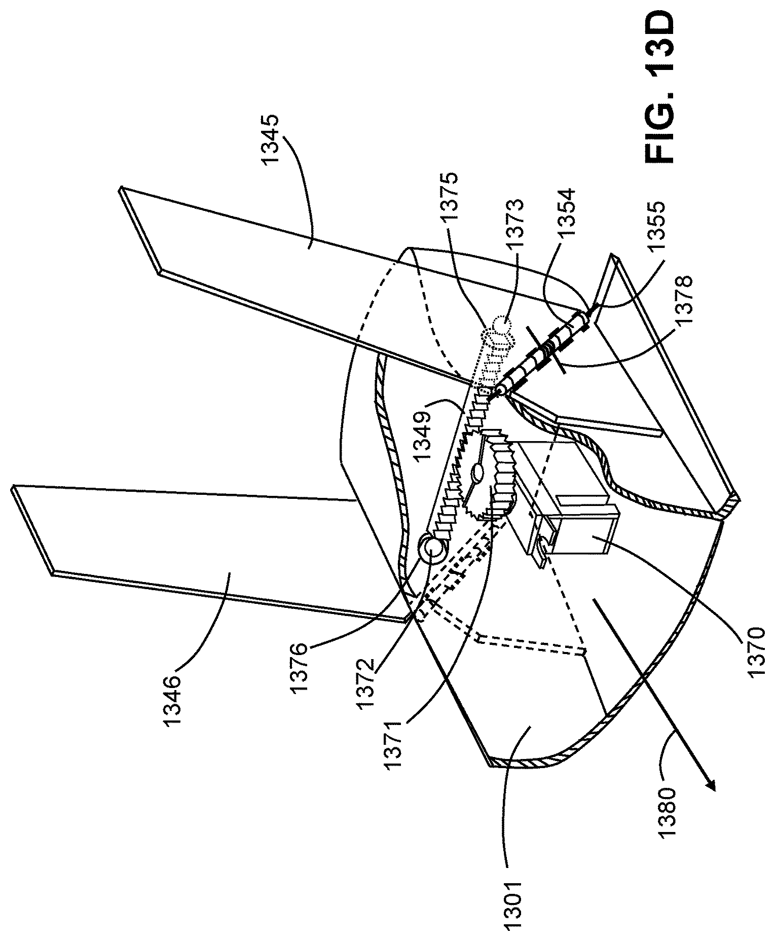 Patent US12103678 Figure 16 – Elevon control system