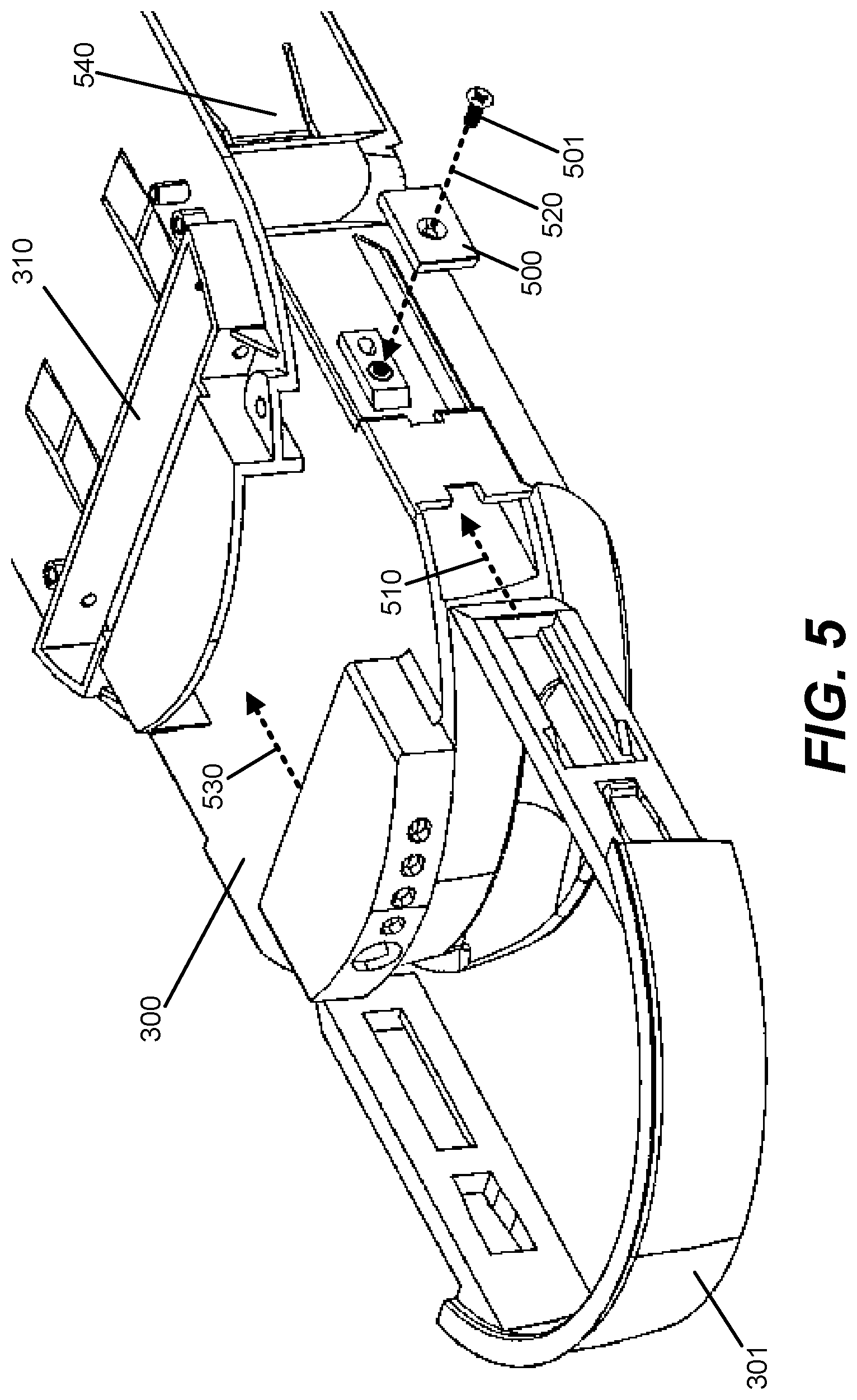 Patent US12103680 Figure 5 – Removable battery with a pull-bar to remove the battery from a chassis