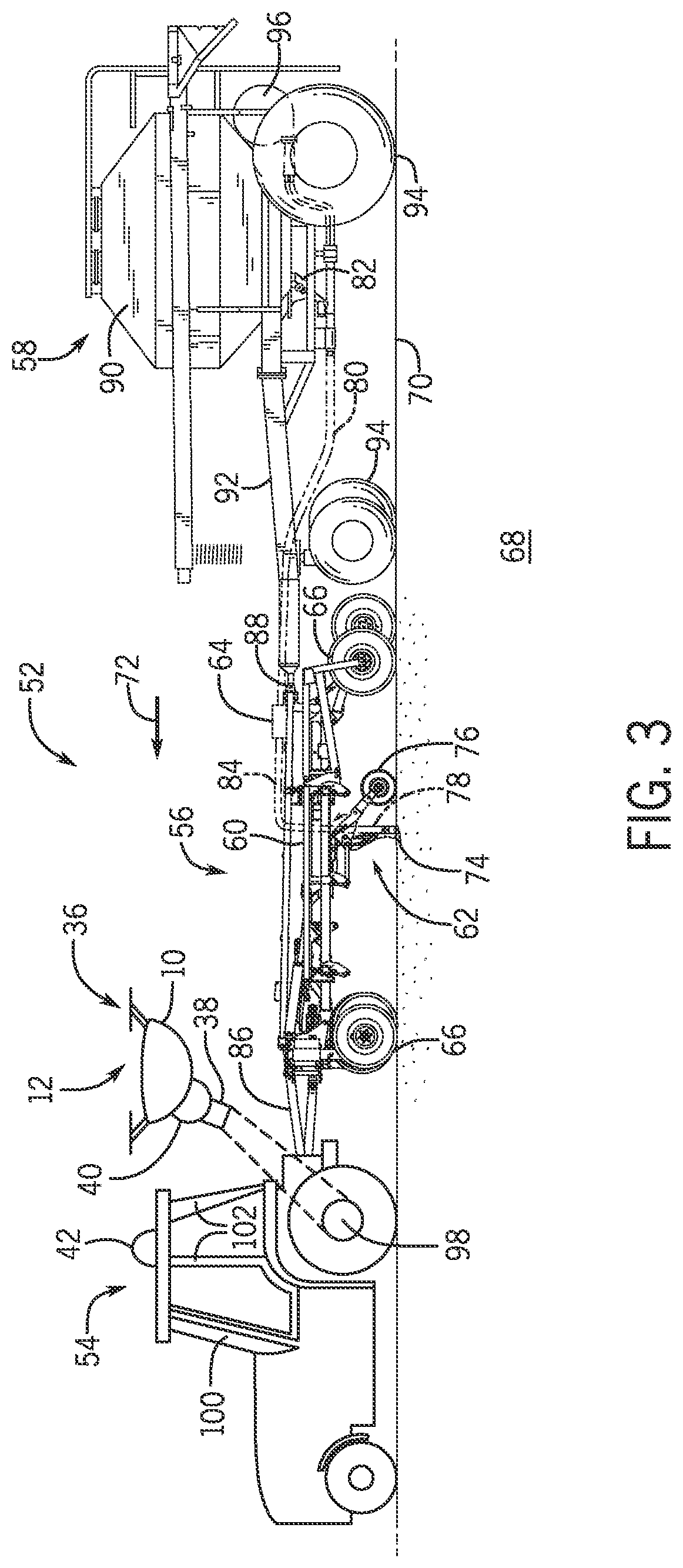 Patent US12103681 Figure 3 – Aerial monitoring system for agricultural equipment