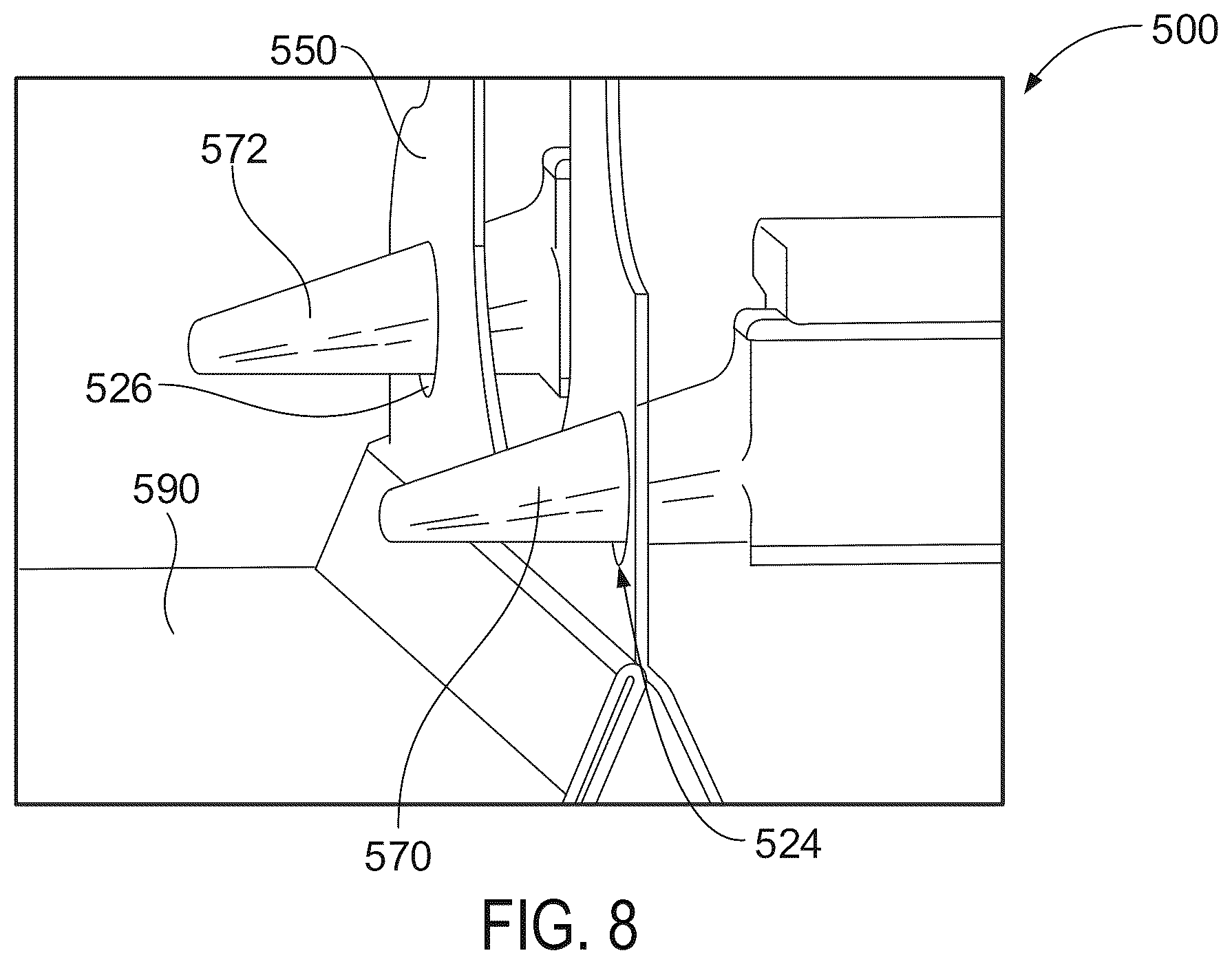 Patent US12103682 Figure 11 – Package coupling apparatus with strap and hanger for securing a package to a UAV and method of securing a package for delivery