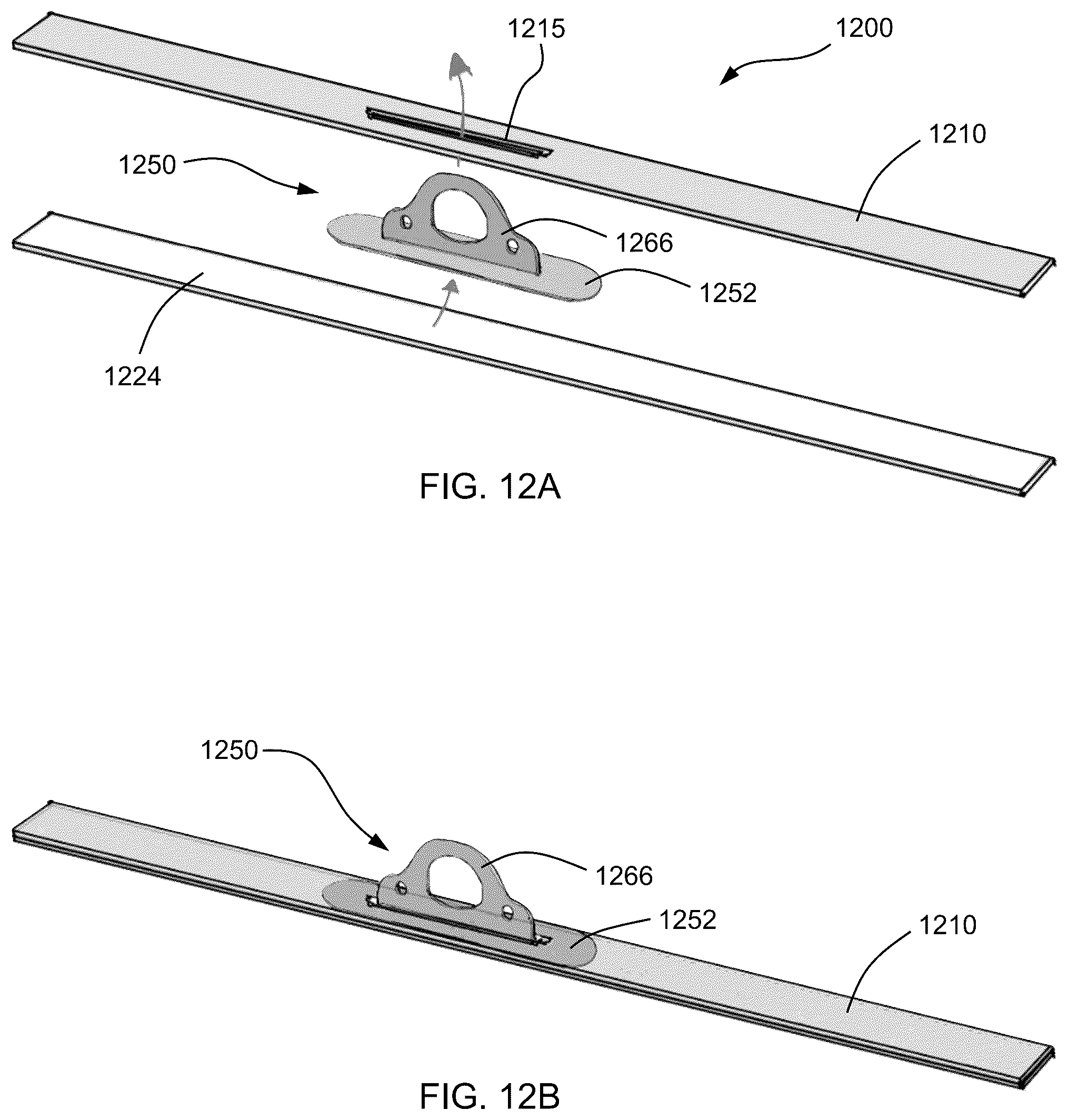 Patent US12103682 Figure 16 – Package coupling apparatus with strap and hanger for securing a package to a UAV and method of securing a package for delivery