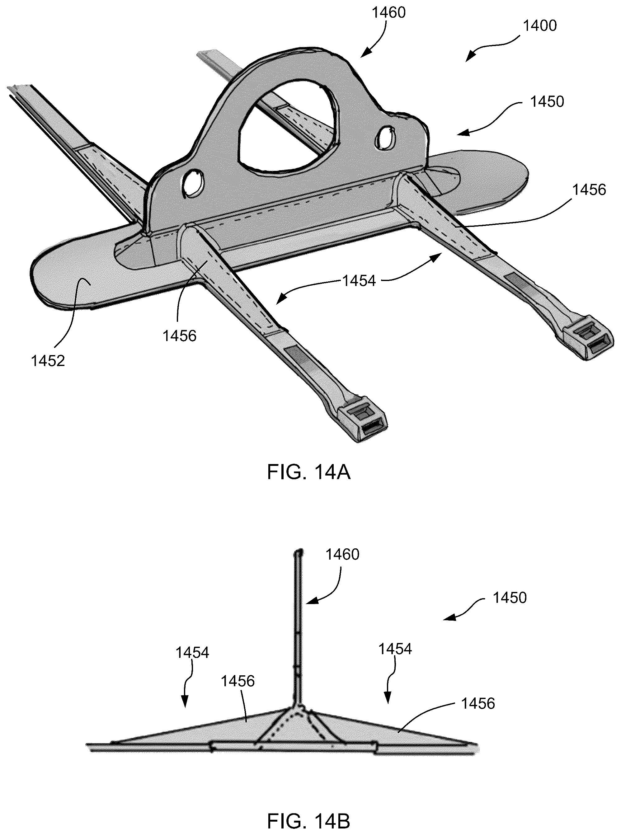 Patent US12103682 Figure 18 – Package coupling apparatus with strap and hanger for securing a package to a UAV and method of securing a package for delivery