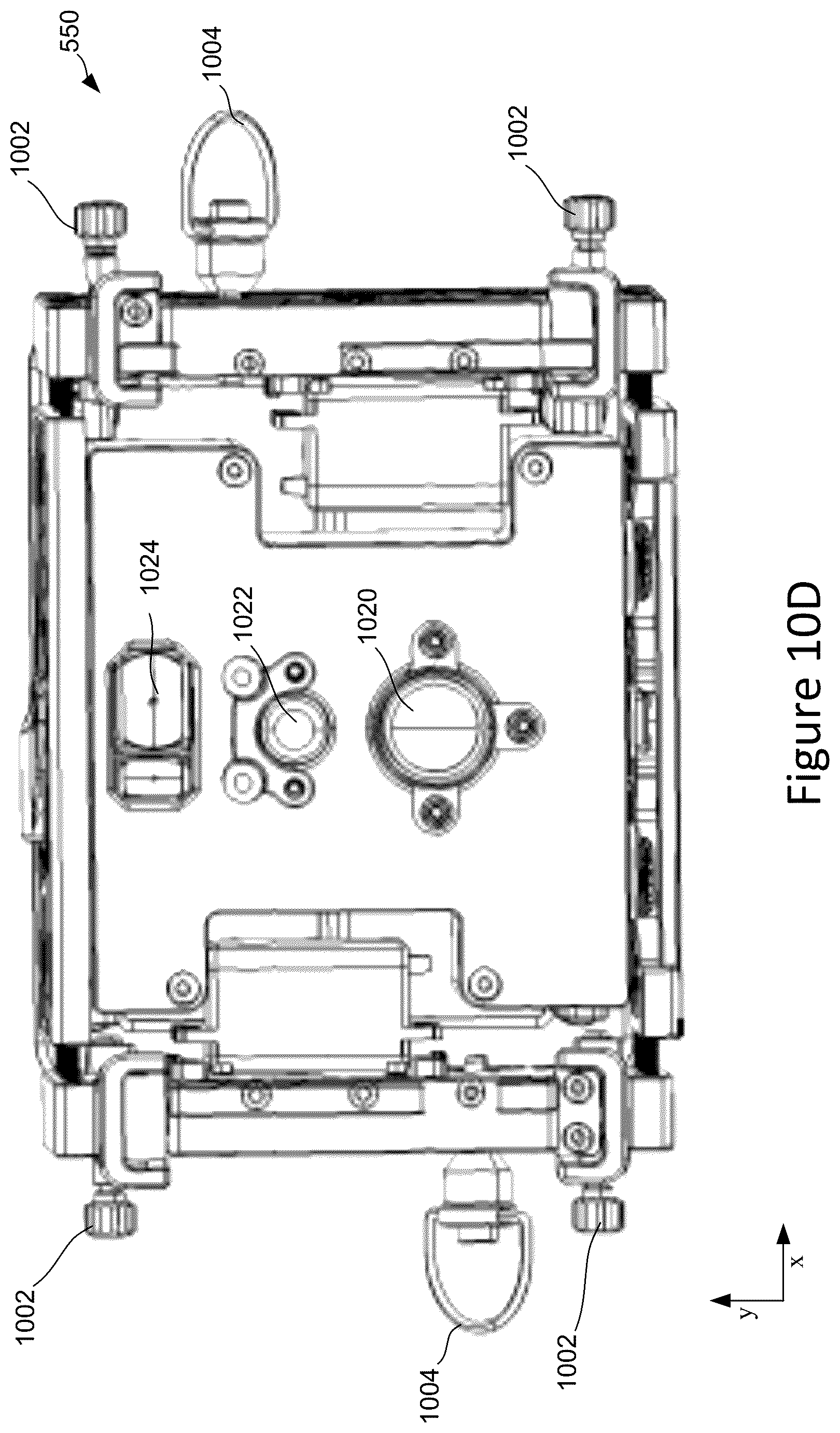 Patent US12103683 Figure 12 – UAV drop-plate for drop-payloads