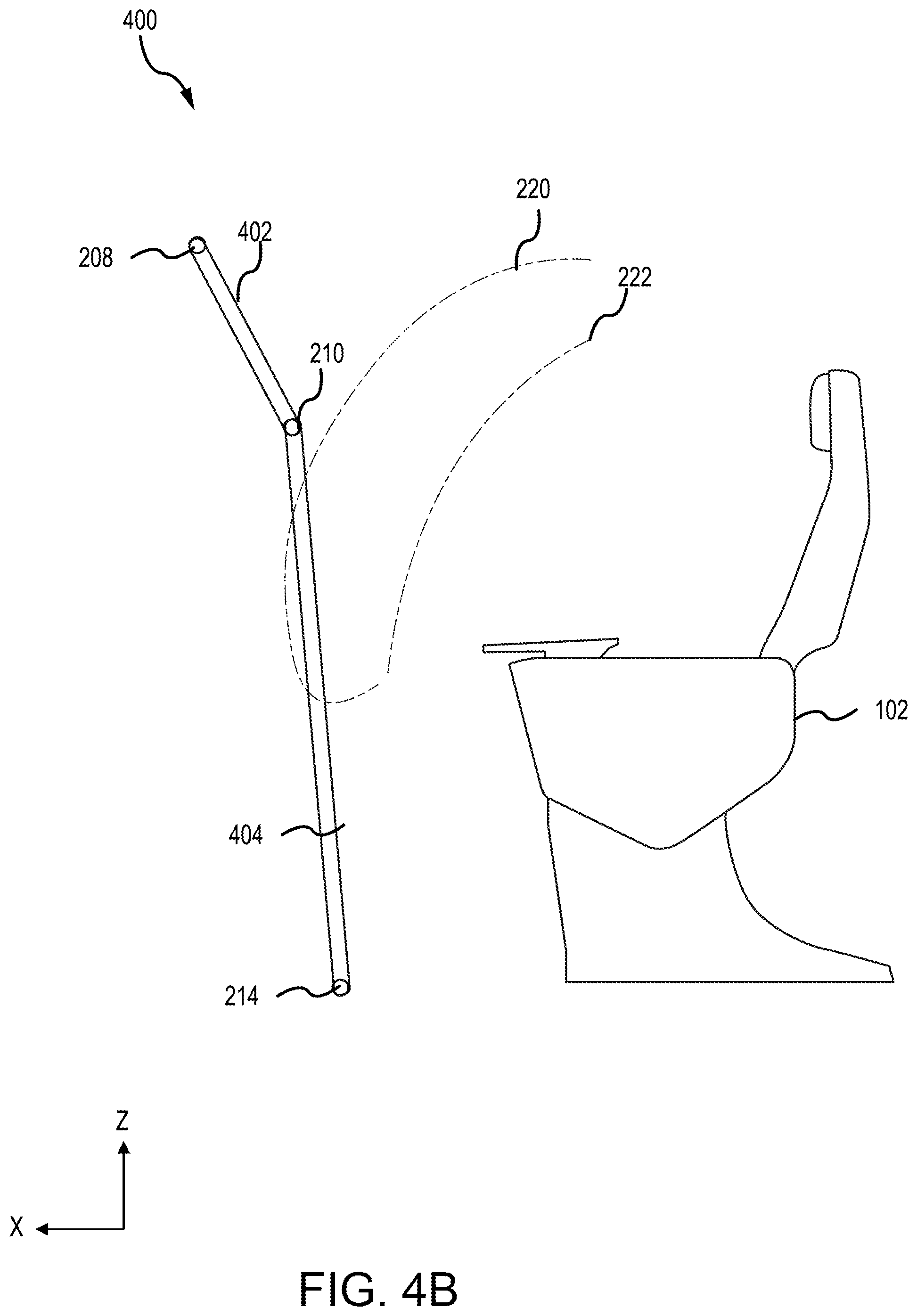Patent US12103686 Figure 8 – Movable area partition