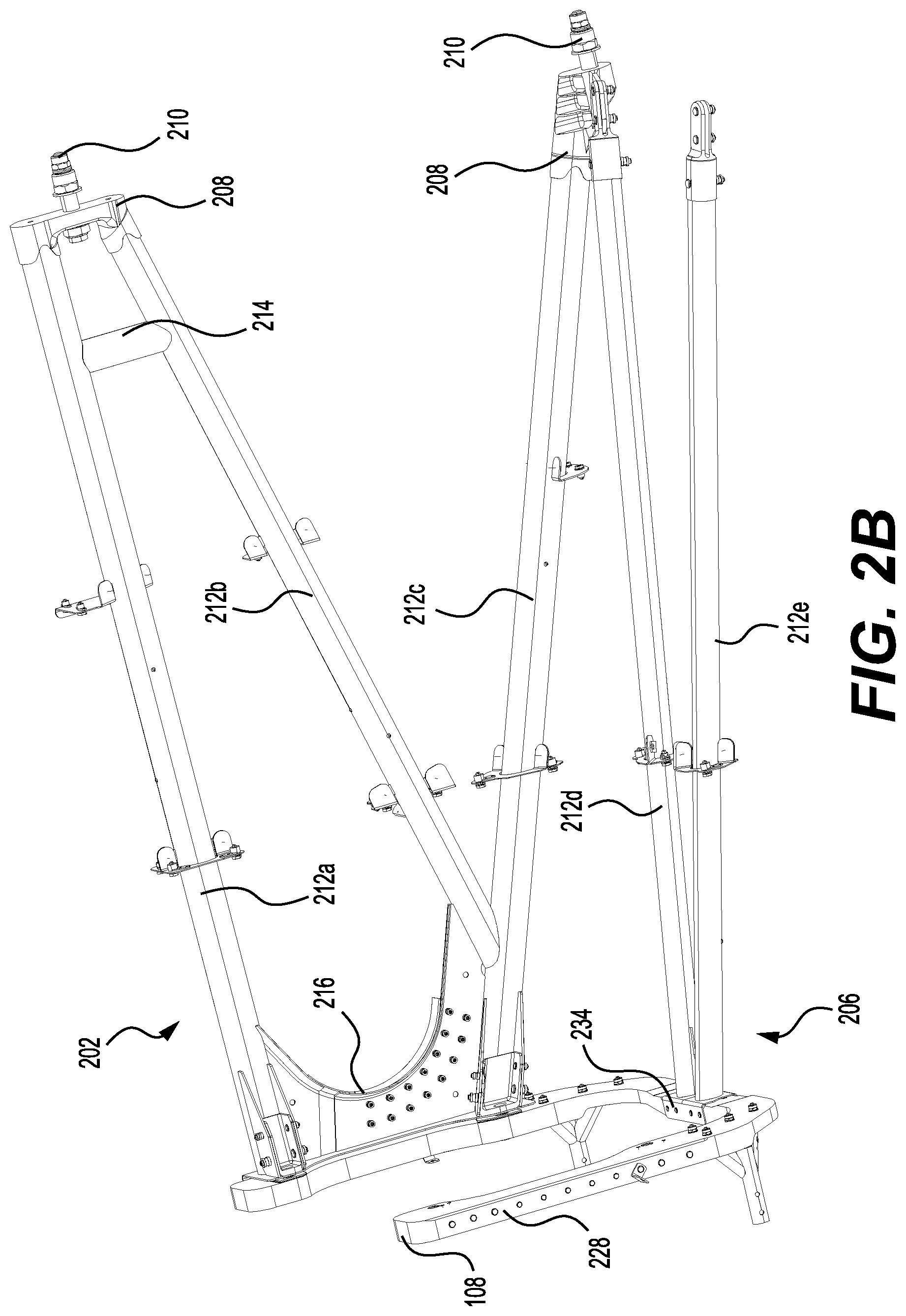 Patent US12103692 Figure 3 – Engine truss for aircraft