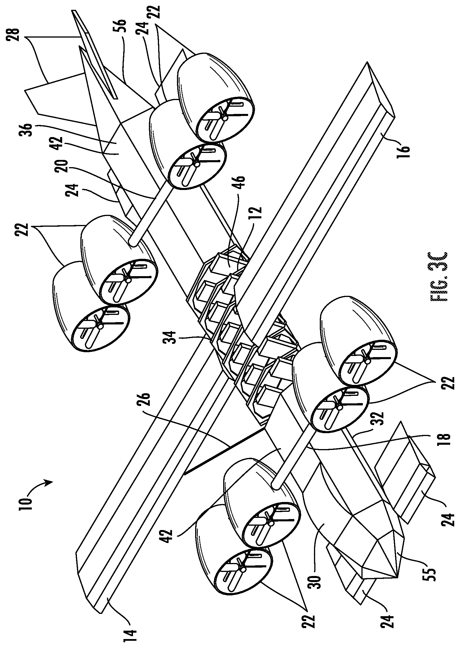 Patent US12103697 Figure 5 – Aircraft